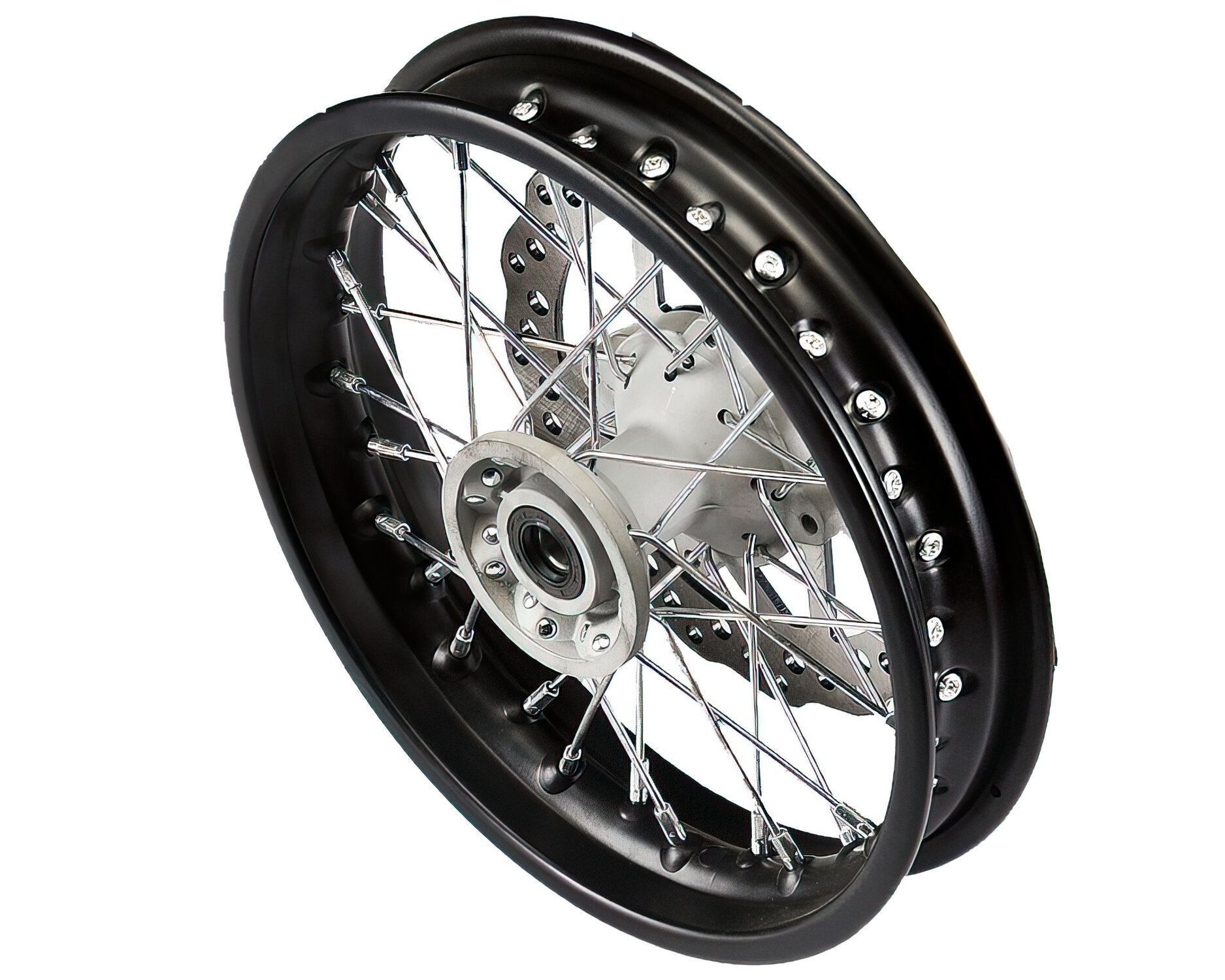 Roue Av. 1.85x12" SM avec disque YCF Pit Bike / Dirt Bike