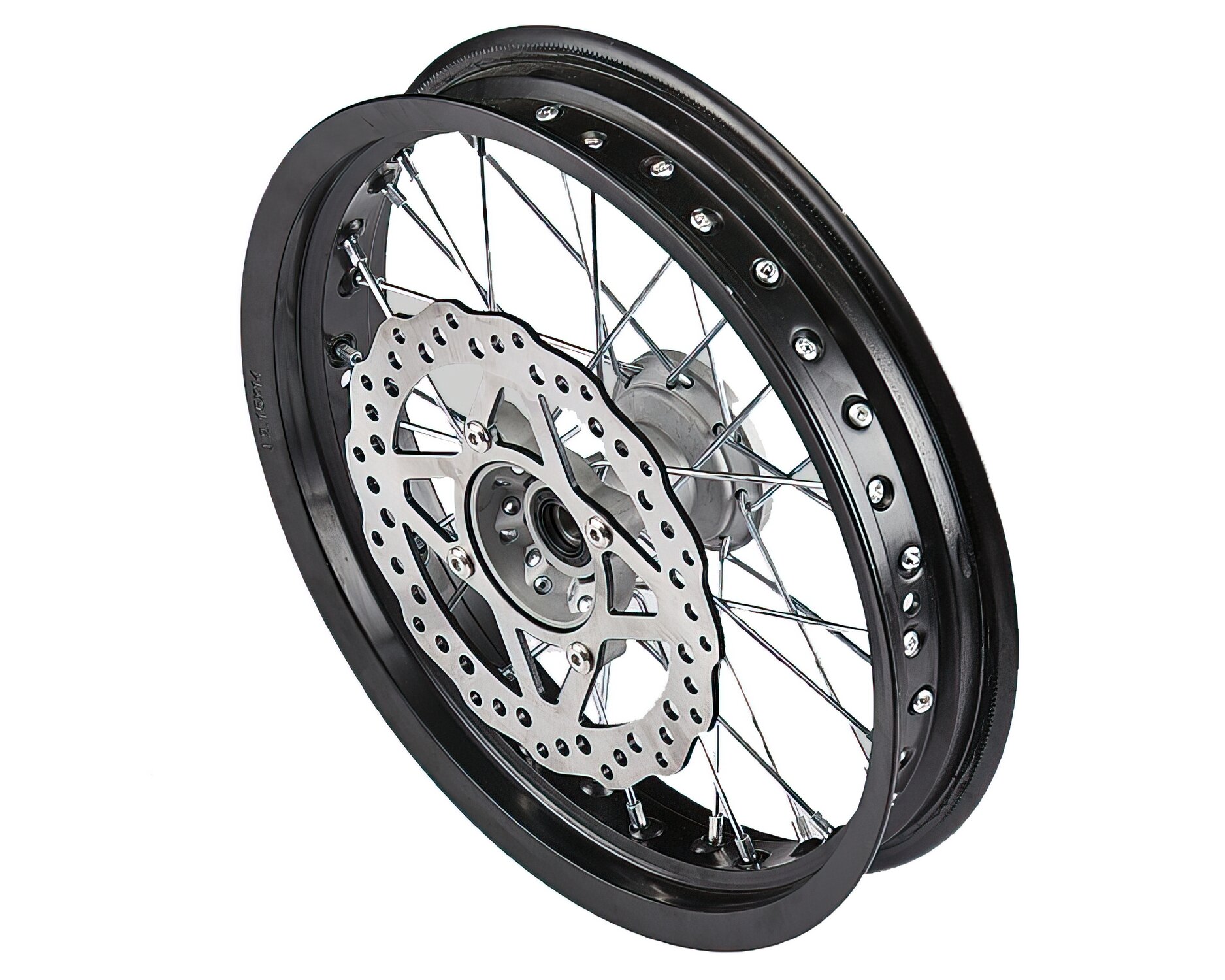 Roue Av. alu 2.15x14" avec disque Pit Bike YCF Bigy SM