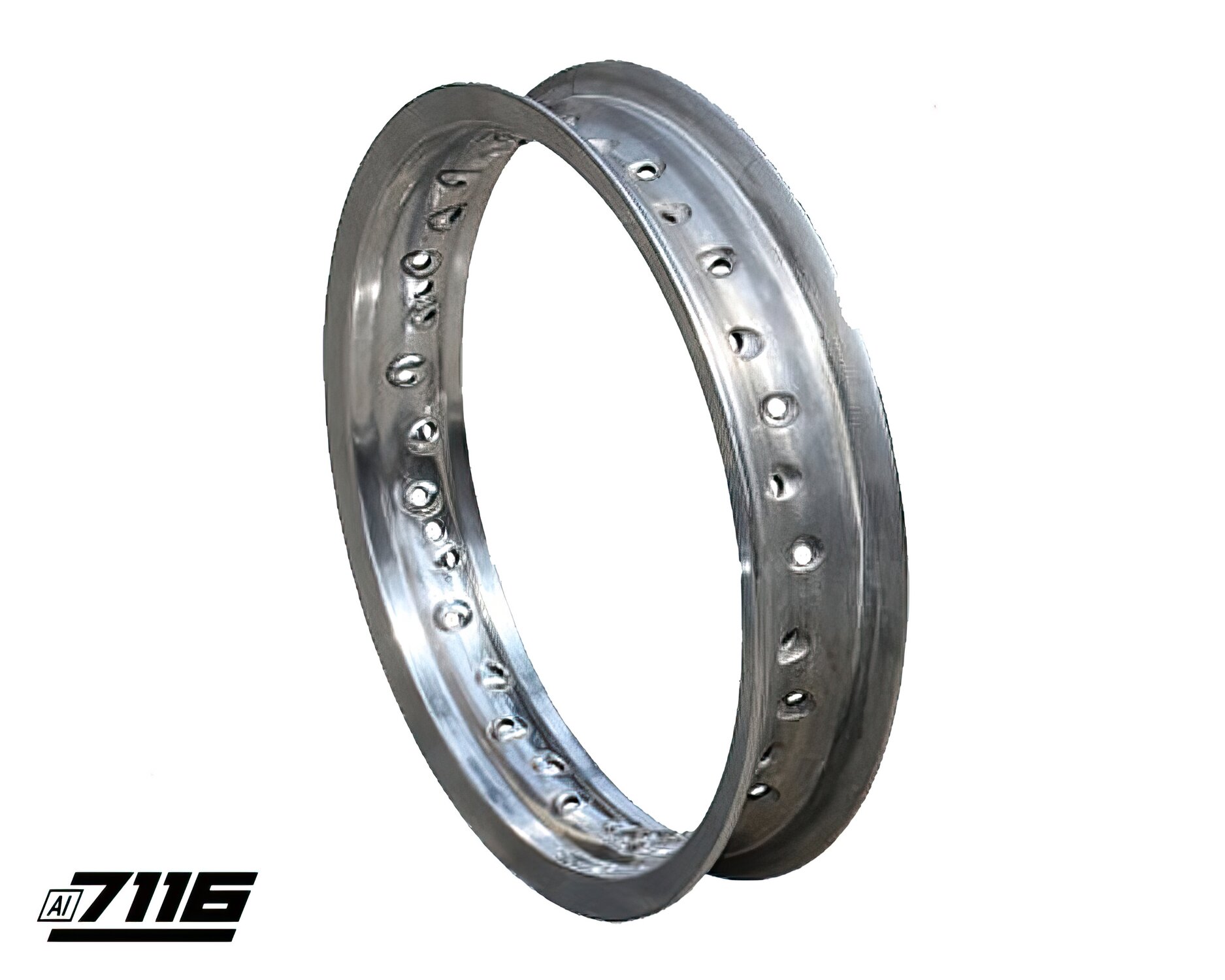 Jante arrière aluminium 7116 12x1,85 argent Pit Bike / Dirt Bike