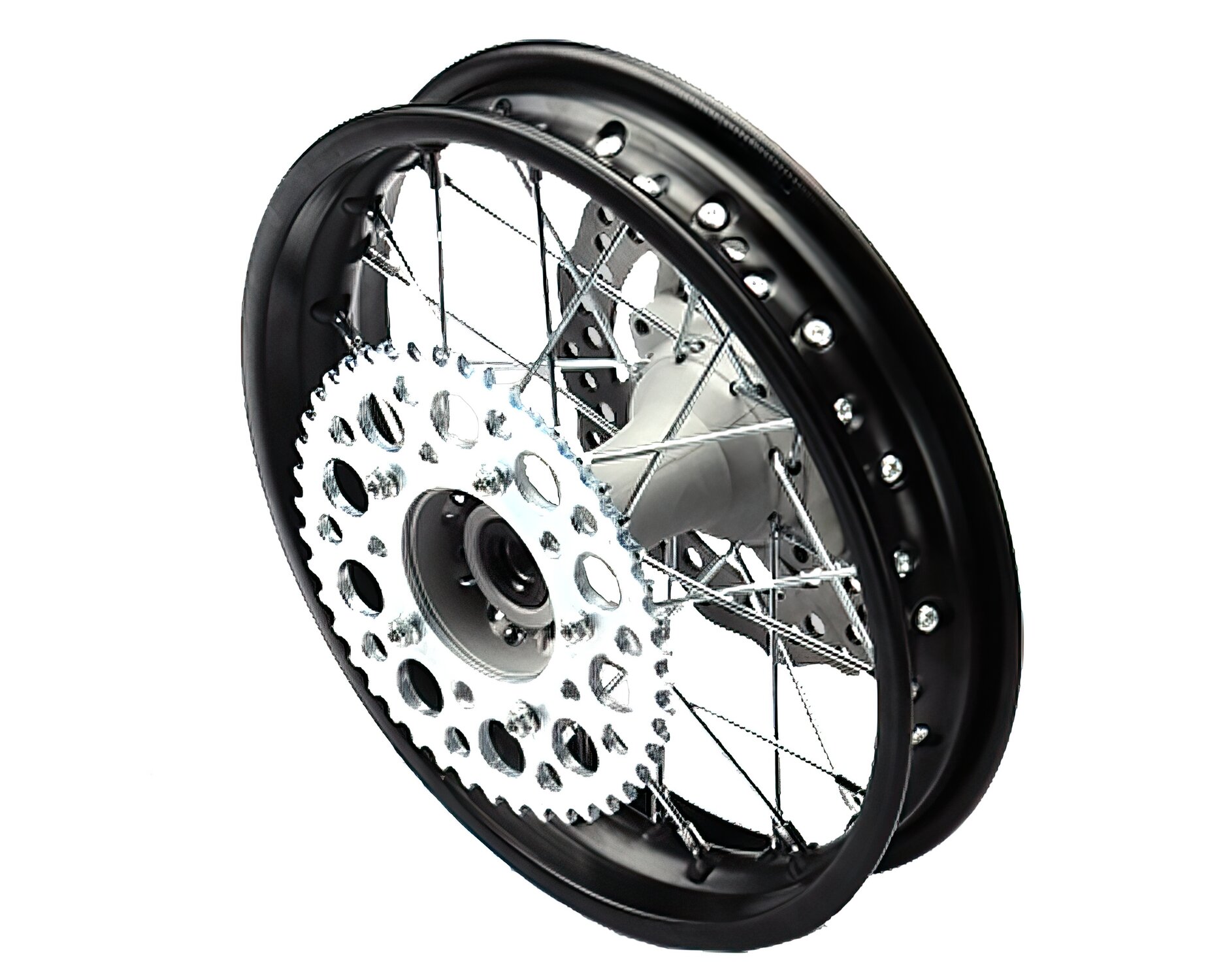 Roue arrière 12" avec disque et couronne 5 trous YCF Pit Bike / Dirt Bike