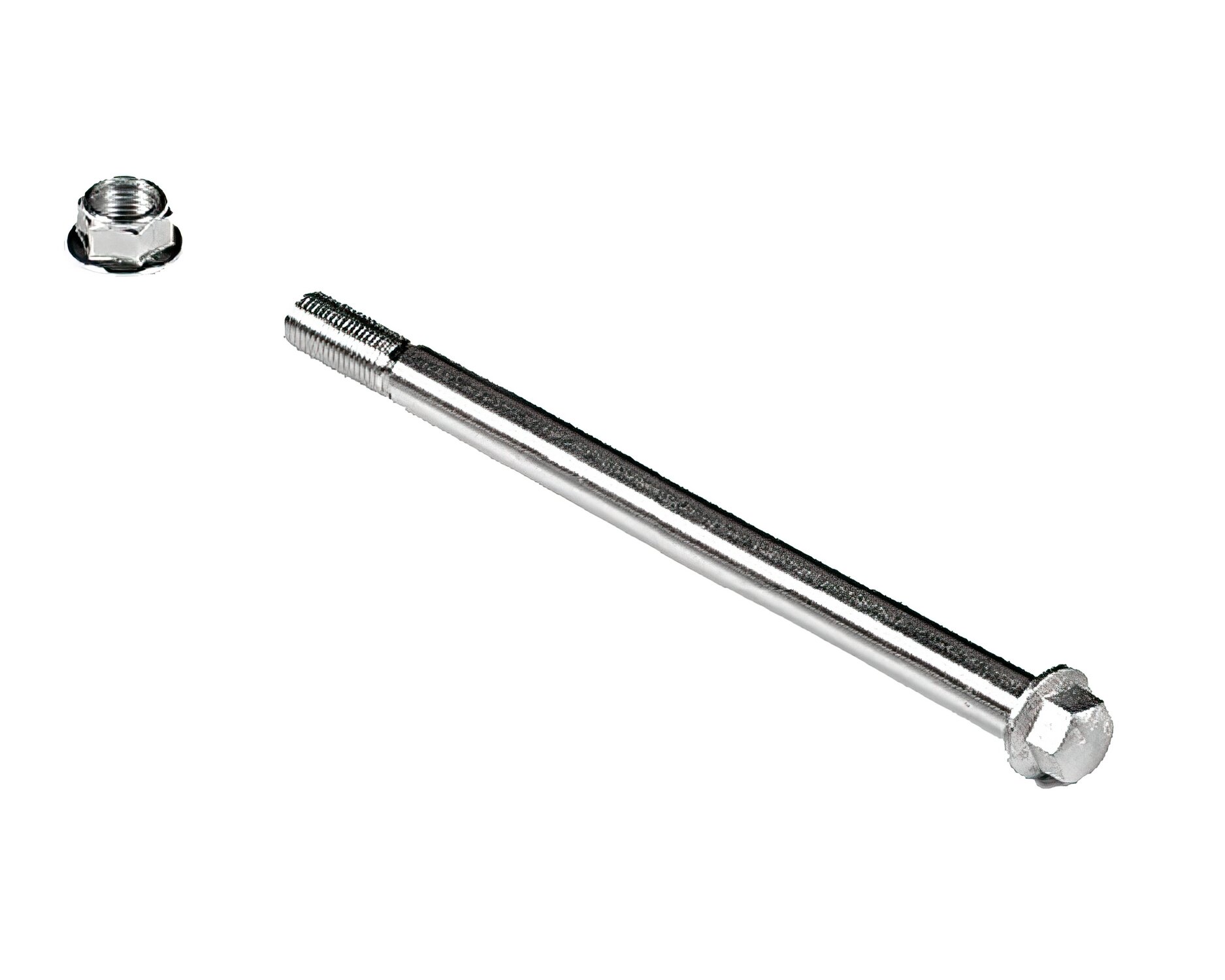 Axe de roue arrière bras acier (percé M8) 215mm - M14 Pit Bike / Dirt Bike