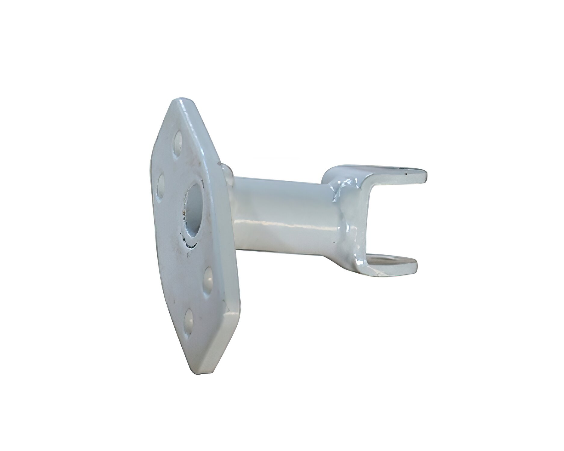 Support repose pied droit blanc Pit Bike YCF Classic / Pilot / Factory