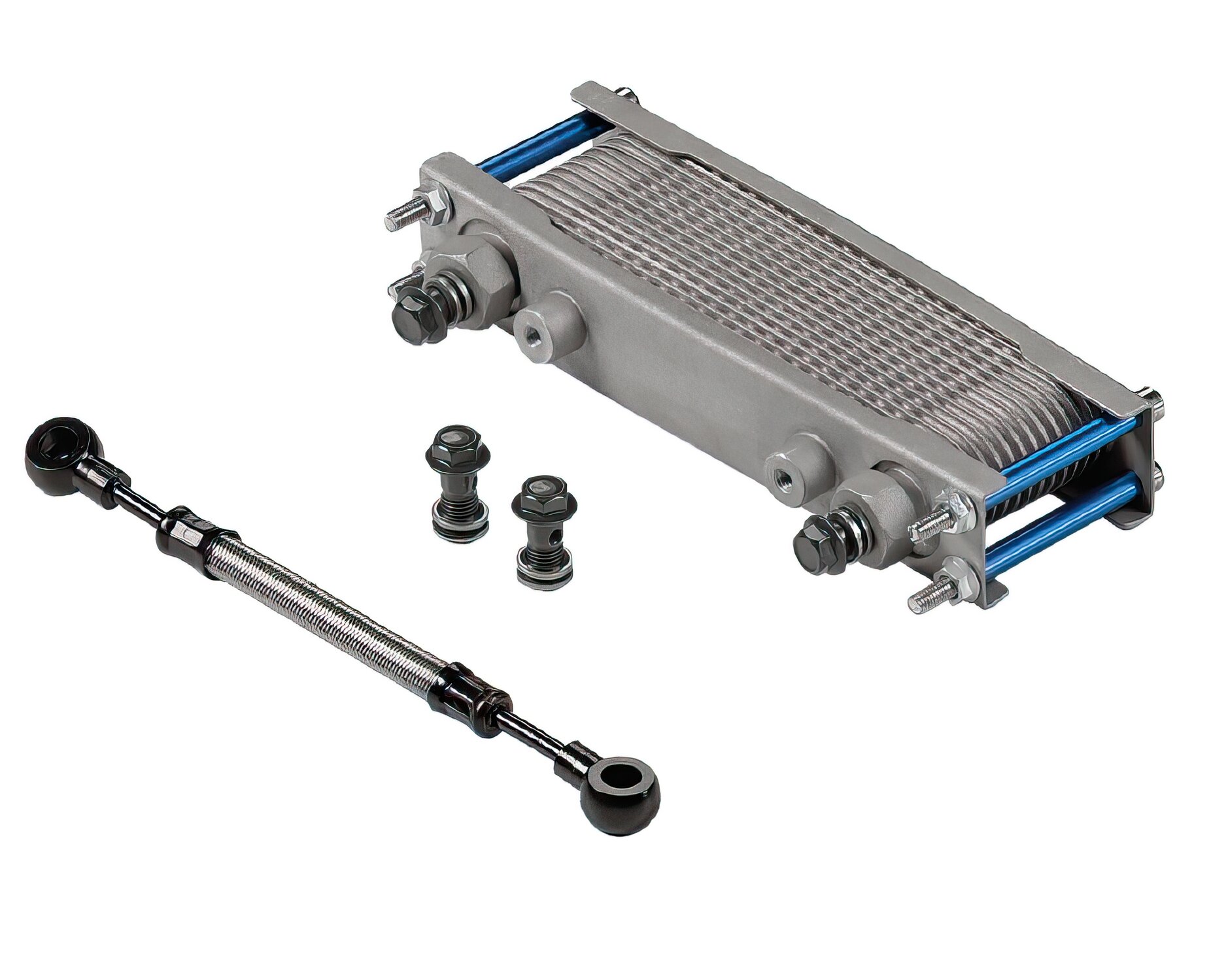 Radiateur d'huile universel avec durites (x6) Pit Bike / Dirt Bike