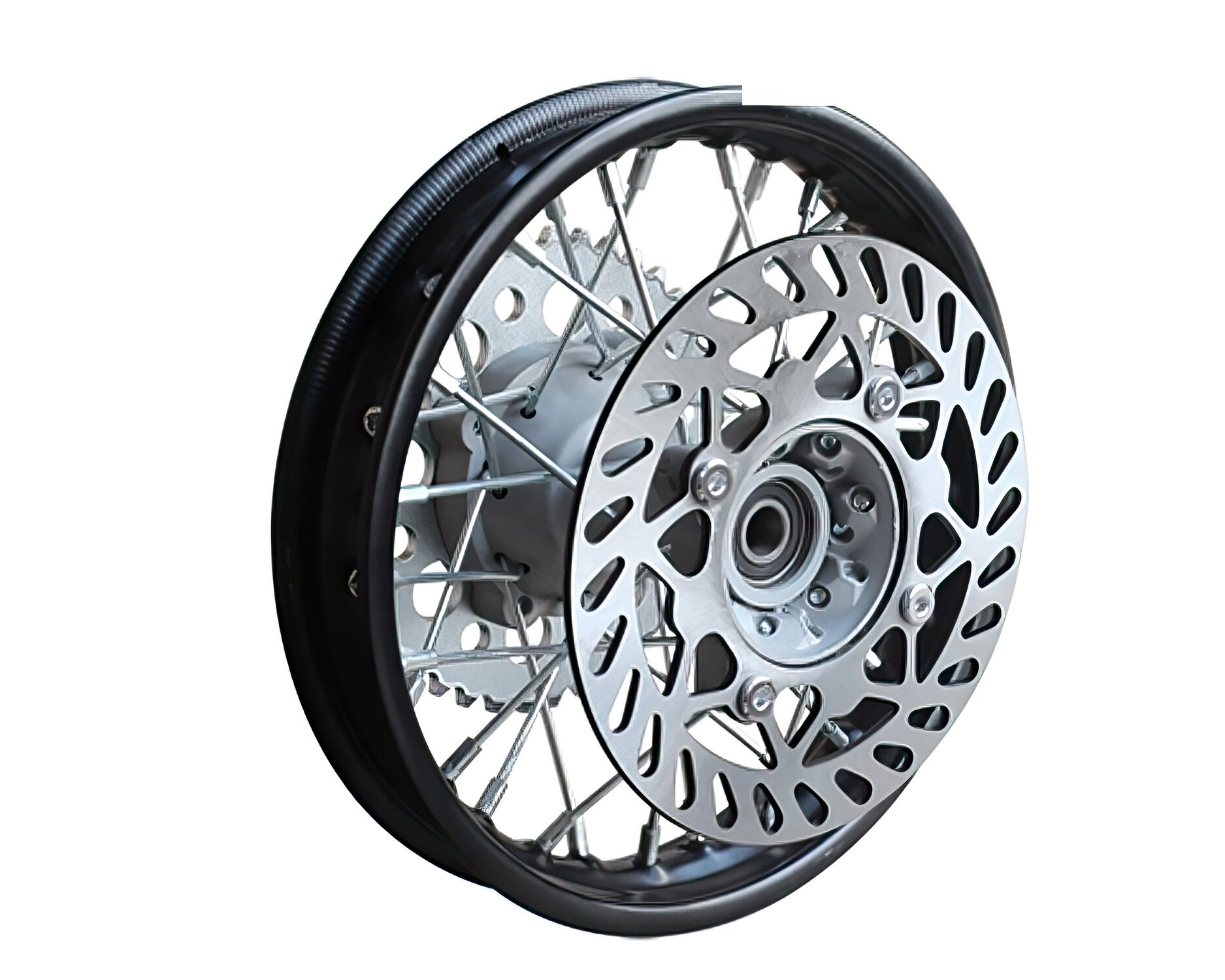 Roue arrière 10" avec disque et couronne Pit Bike YCF 88cc