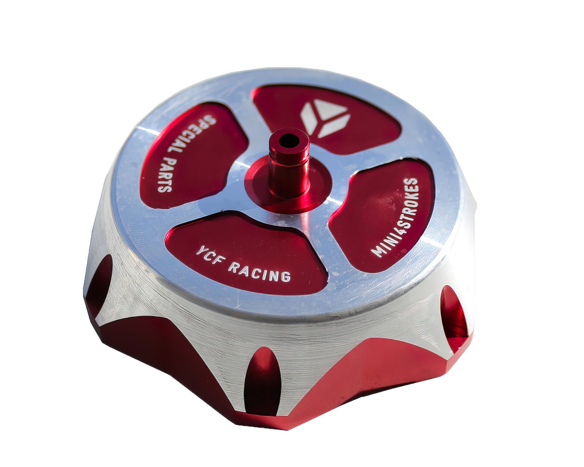 Bouchon de réservoir CNC YCF Pit Bike / Dirt Bike rouge