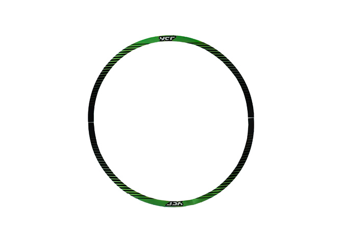 Autocollants (x4) de jante 12 - 0,3 mm YCF vert