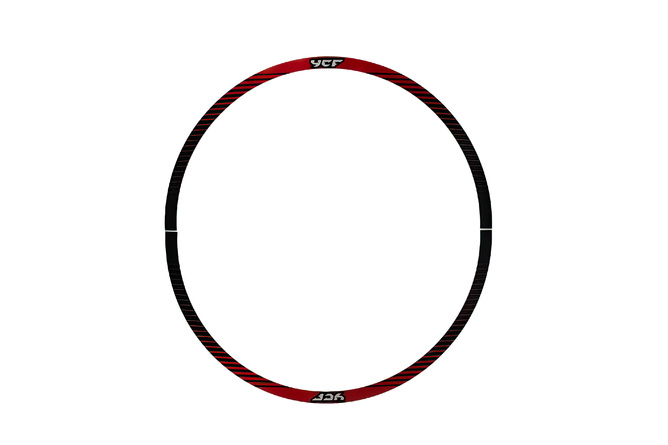 Autocollants (x4) de jante 12 - 0,3 mm YCF orange