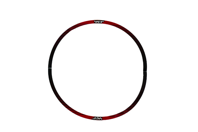 Autocollants (x4) de jante 12 - 0,3 mm YCF rouge