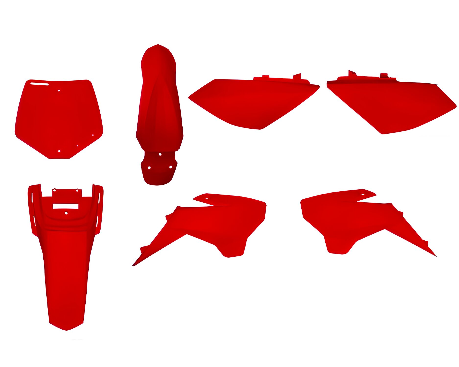 Kit plastique Rouge Pit Bike YCF Lite av.19 / Start av.18 / Pilot 88 av.18