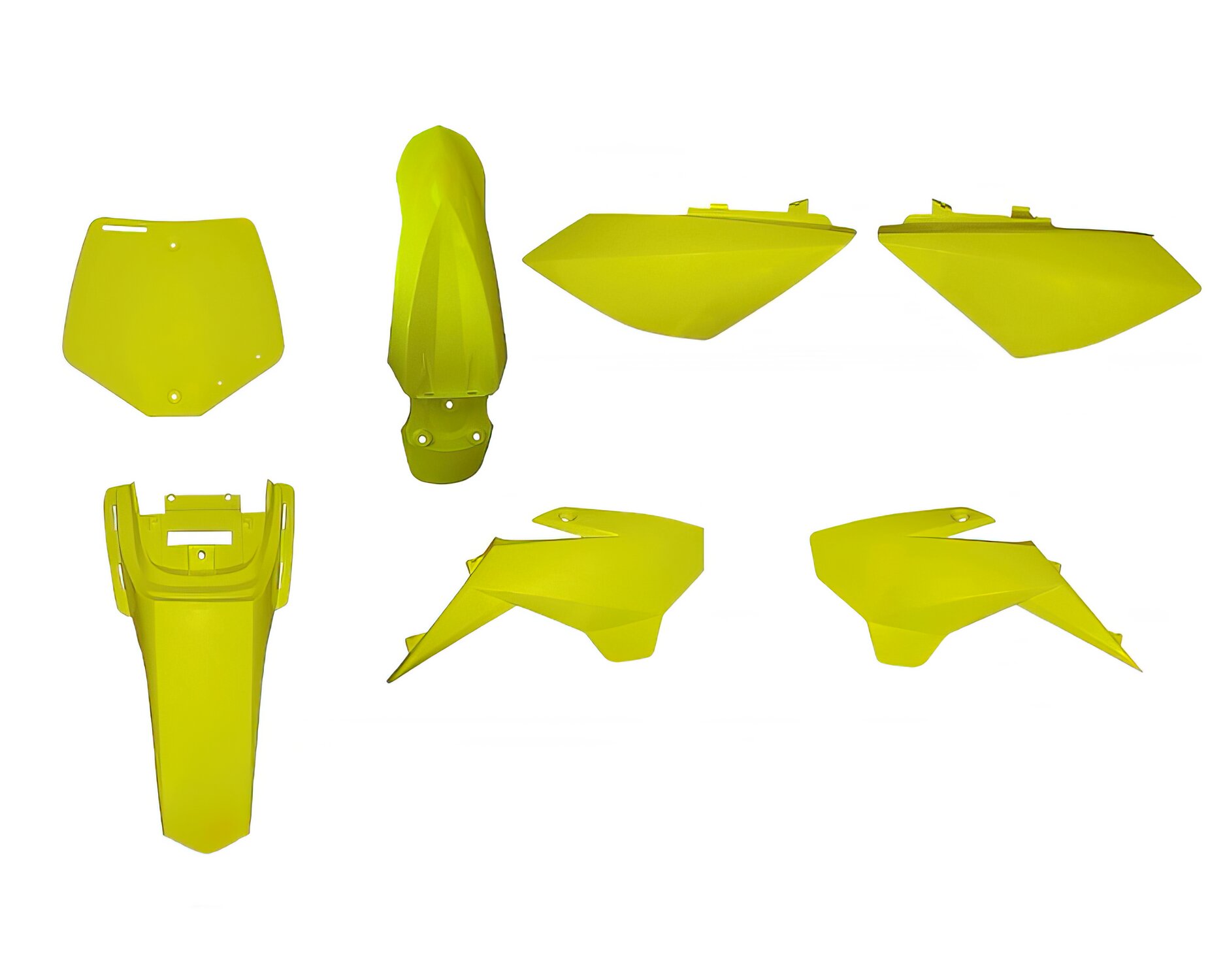Kit plastique Jaune Pit Bike YCF Lite av.19 / Start av.18 / Pilot 88 av.18