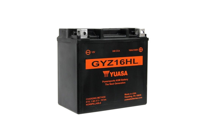 Batterie Yuasa Gel GYZ16HL WET MF sans entretien (gel)