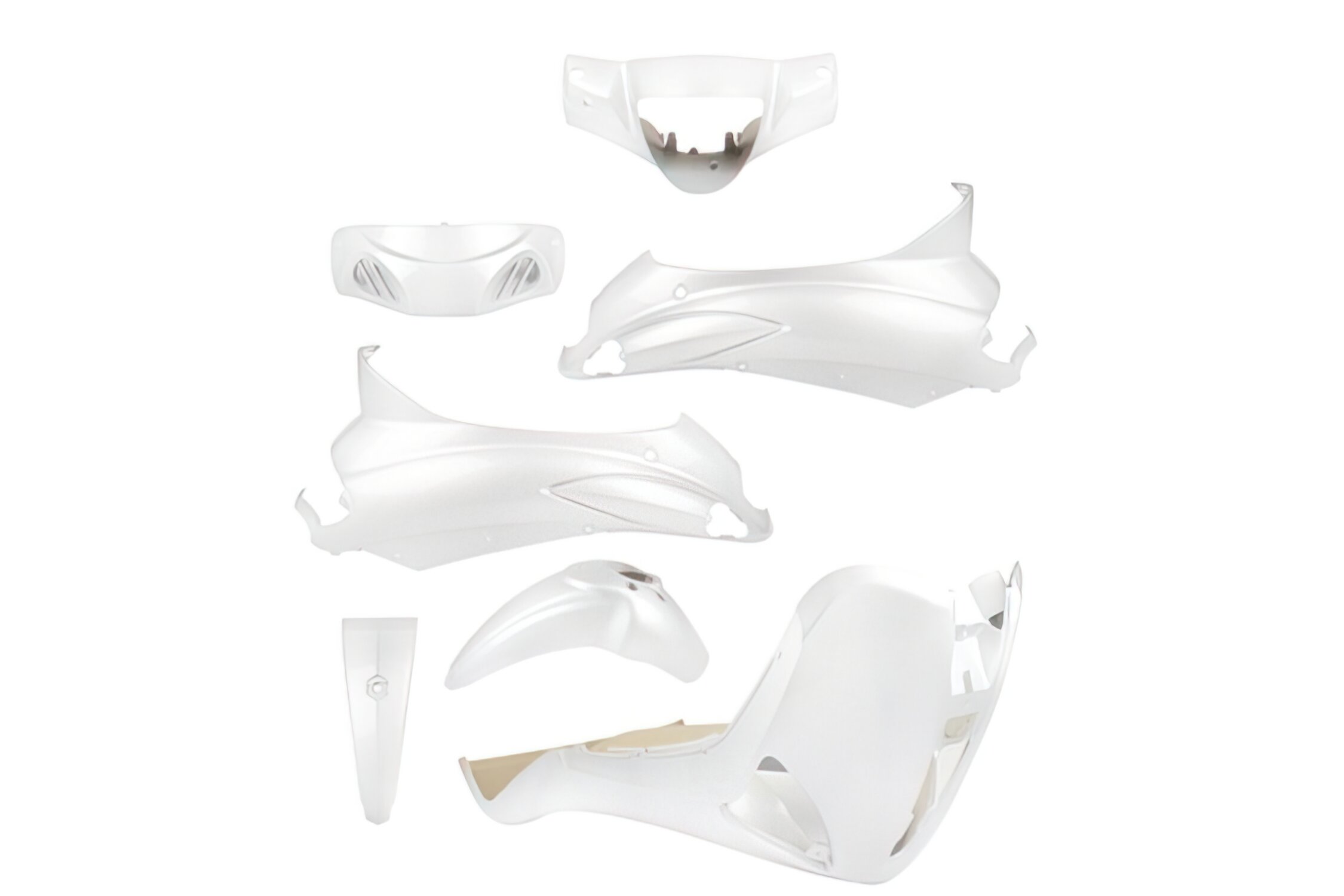 Kit carénage 7 pièces Blanc perle Piaggio Liberty 2004 - 2014