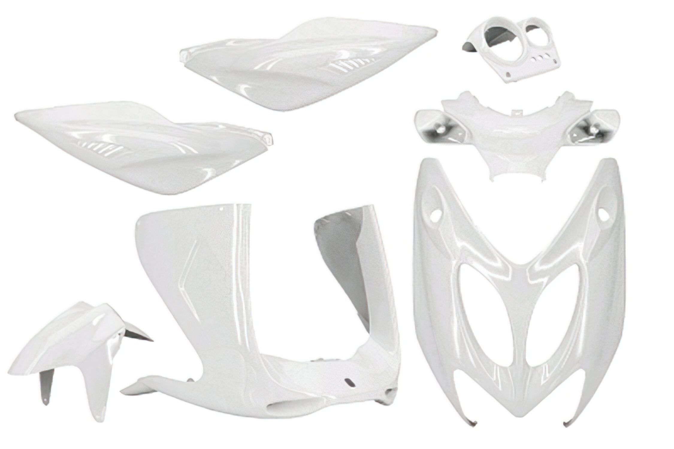 Kit carénage 7 pièces Blanc MBK Nitro avant 2013