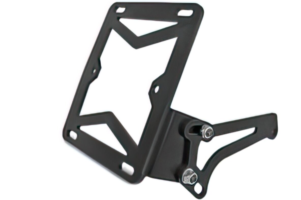 Support de plaque latéral noir mat TNT MBK Booster / Nitro