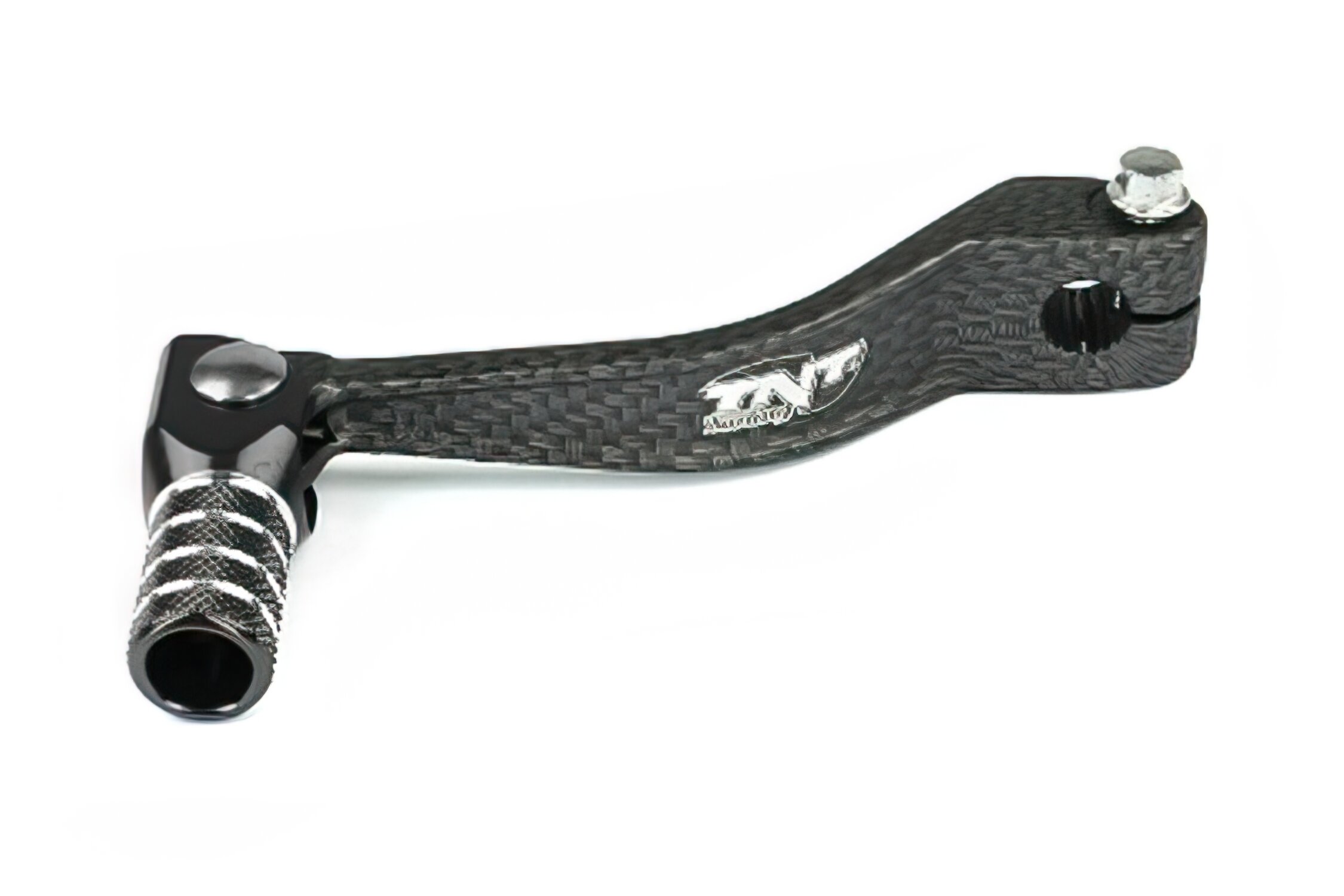 Sélecteur de vitesse repliable Derbi alu look carbone