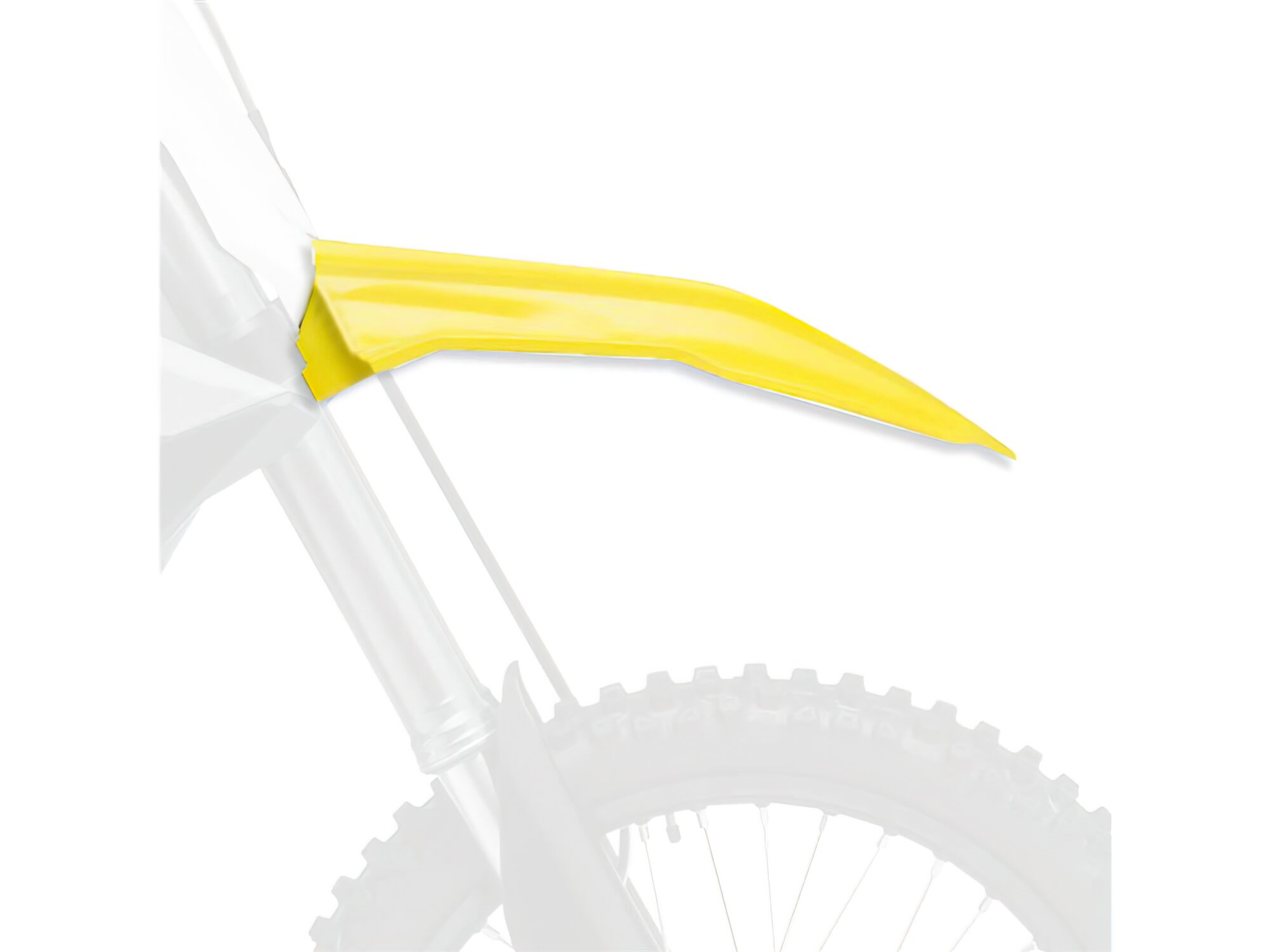 Polisport 8554400001 - Parafango Anteriore Replica Oem Realizzato In Plastica Lucida Durevole E Resistente Compatibile Con Le Moto Suzuki In Colore Giallo-image