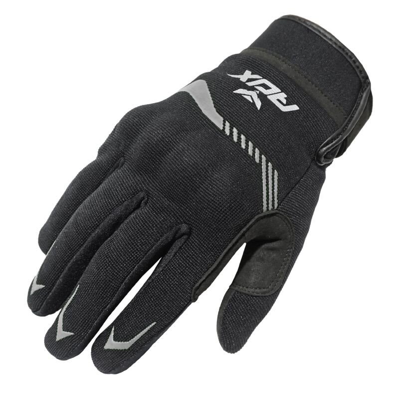 Gants moto mi-saison ADX Vista avec coque noir / argent XL