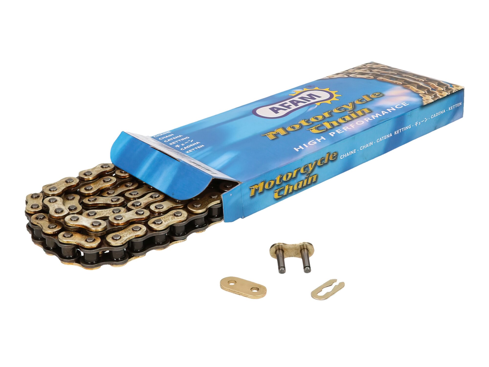 Chaîne AFAM renforcé Or 420 R1-G 136 maillons