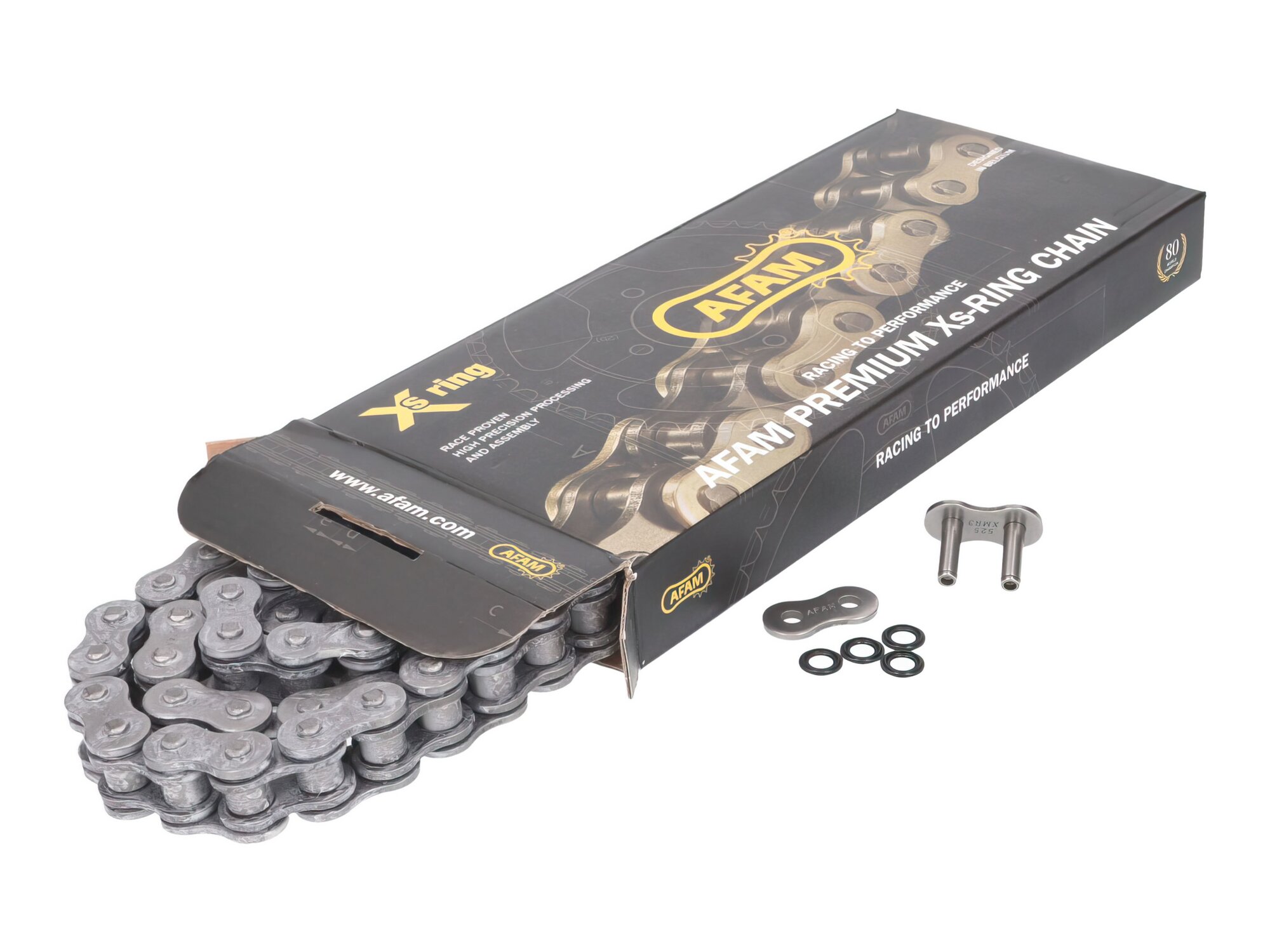 Chaîne AFAM XS-Ring renforcé noir 525 XMR3 108 maillons