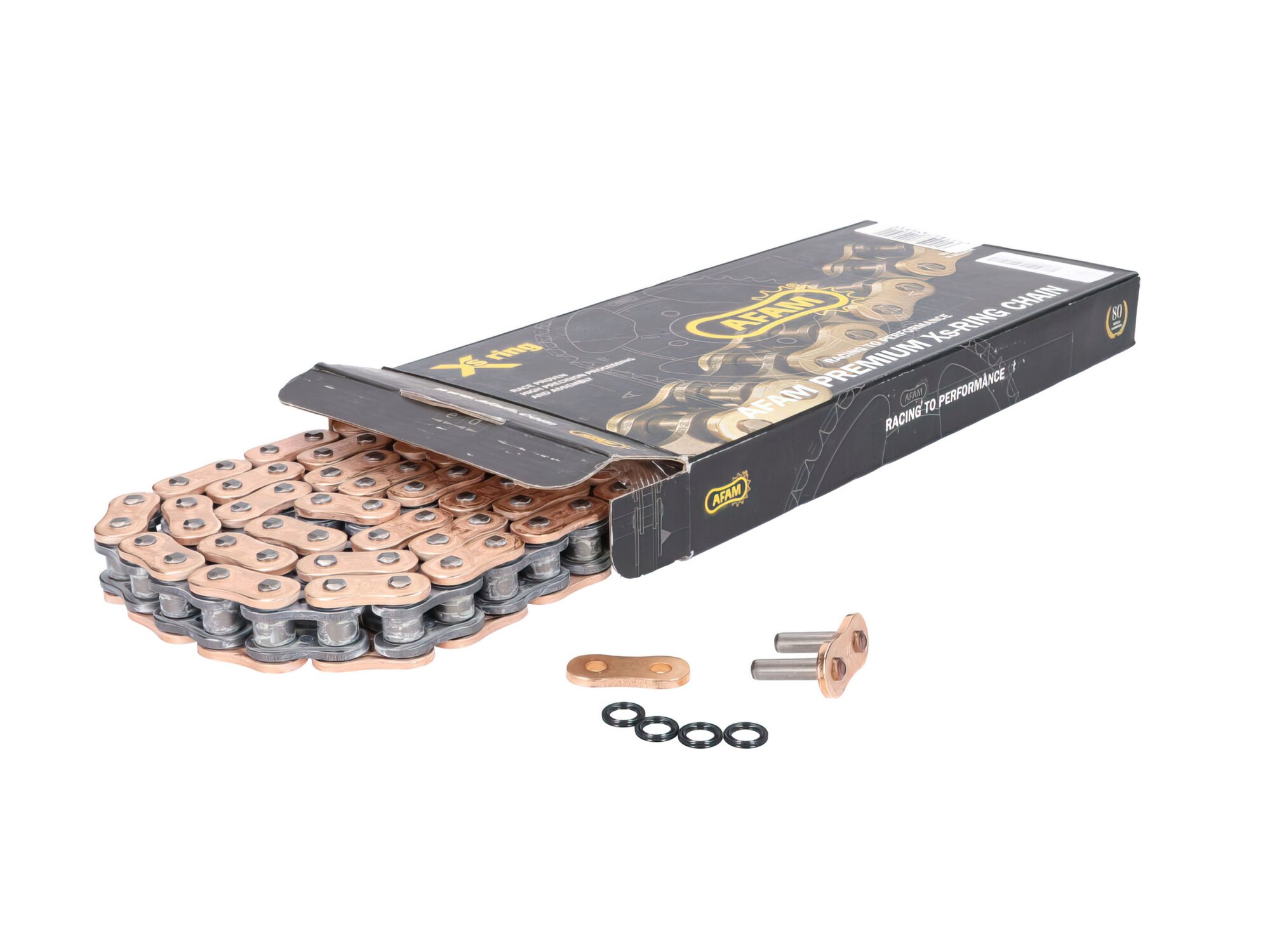 Chaîne AFAM XS-Ring hyper renforcé Or 525 XHR3 112 maillons