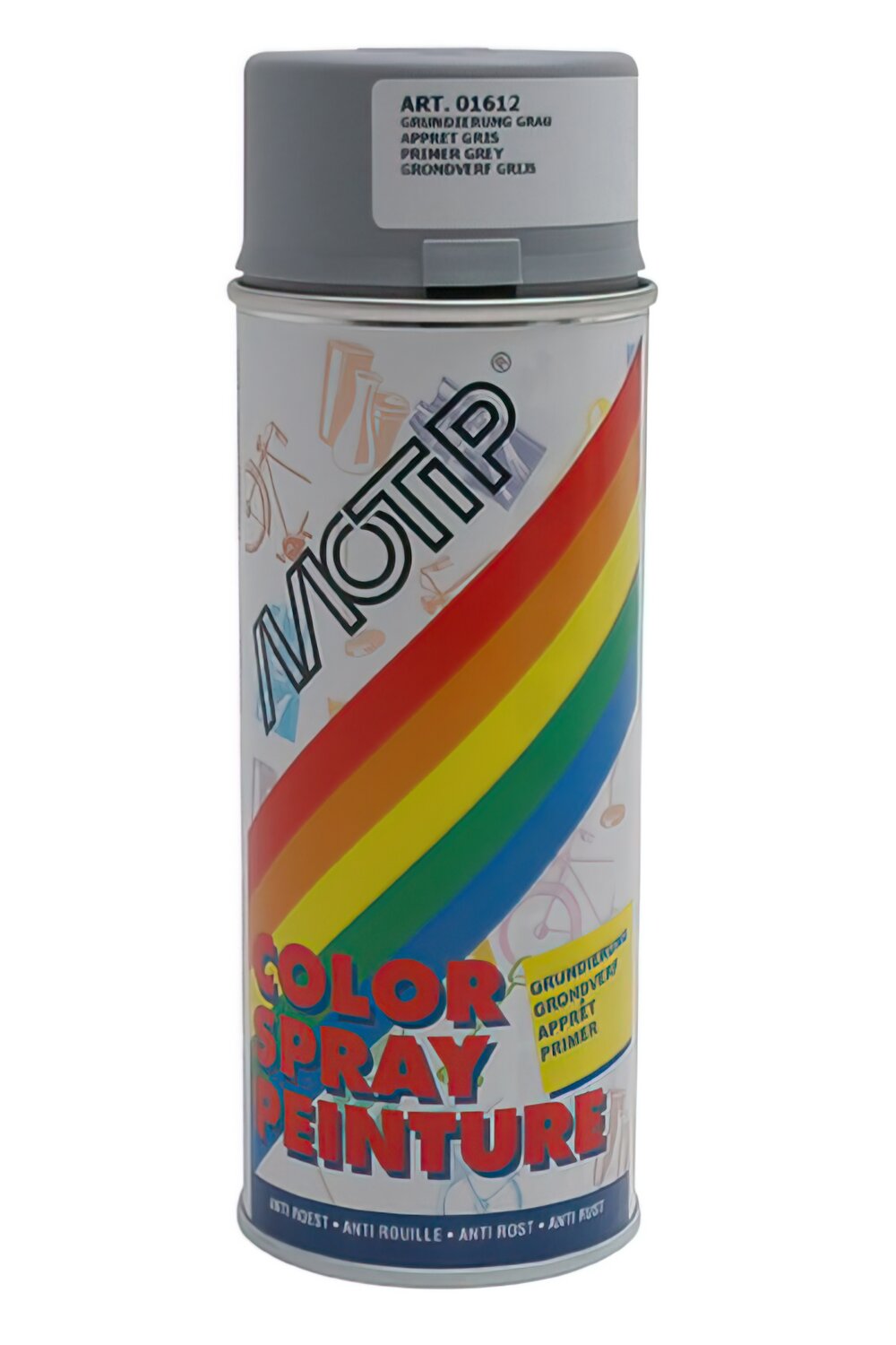 Apprêt peinture en spray gris Motip 400 ml