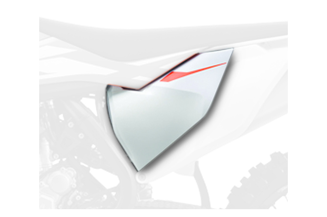 Cache de boite à air Polisport s blanc KTM SX85