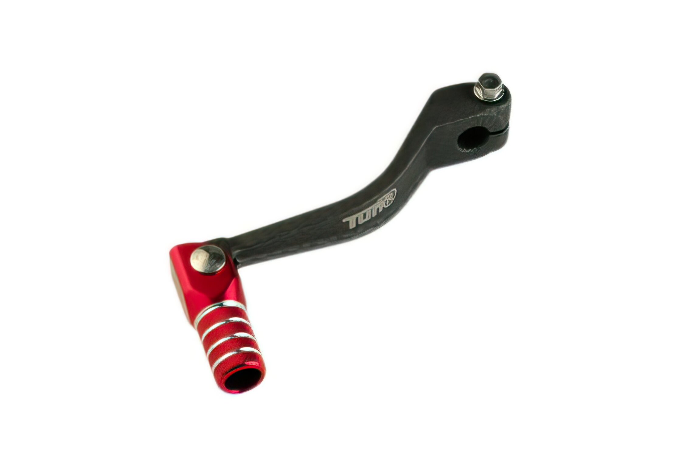 Sélecteur de vitesse repliable Derbi alu look carbone / rouge