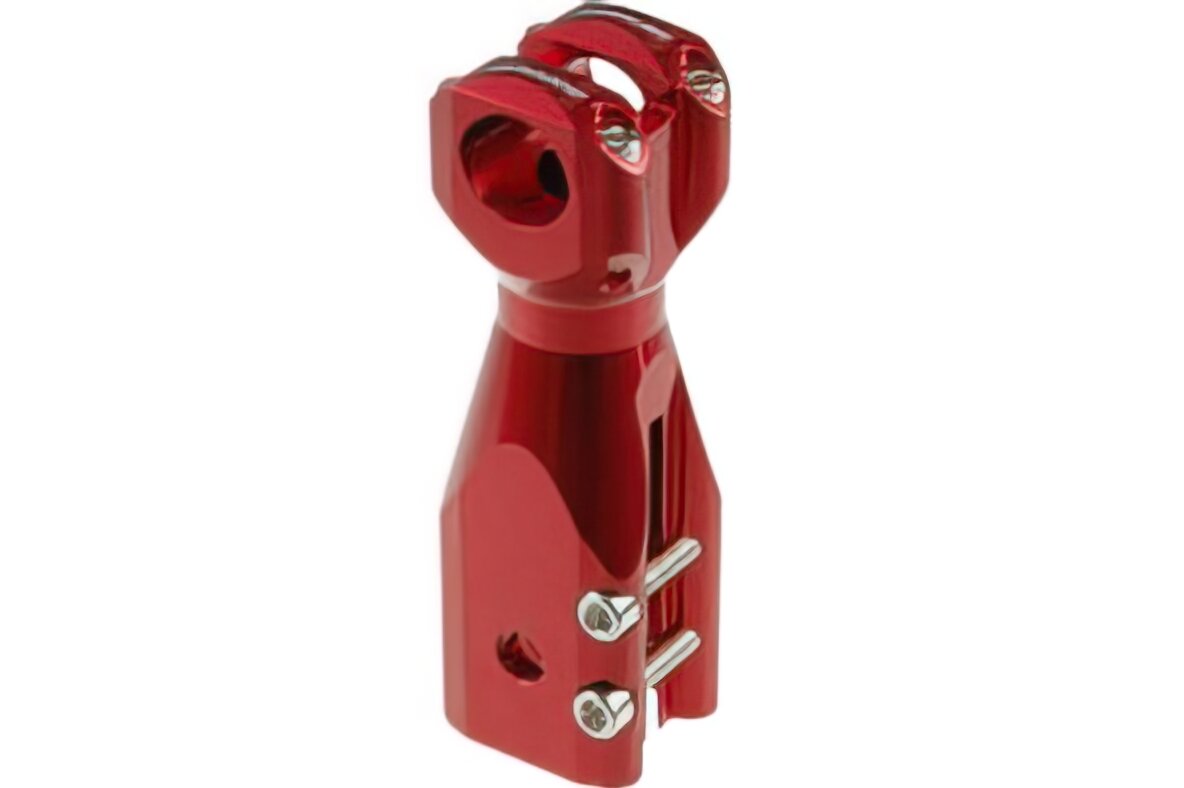 Potence droite rouge anodisé Doppler Peugeot Speedfight I / II