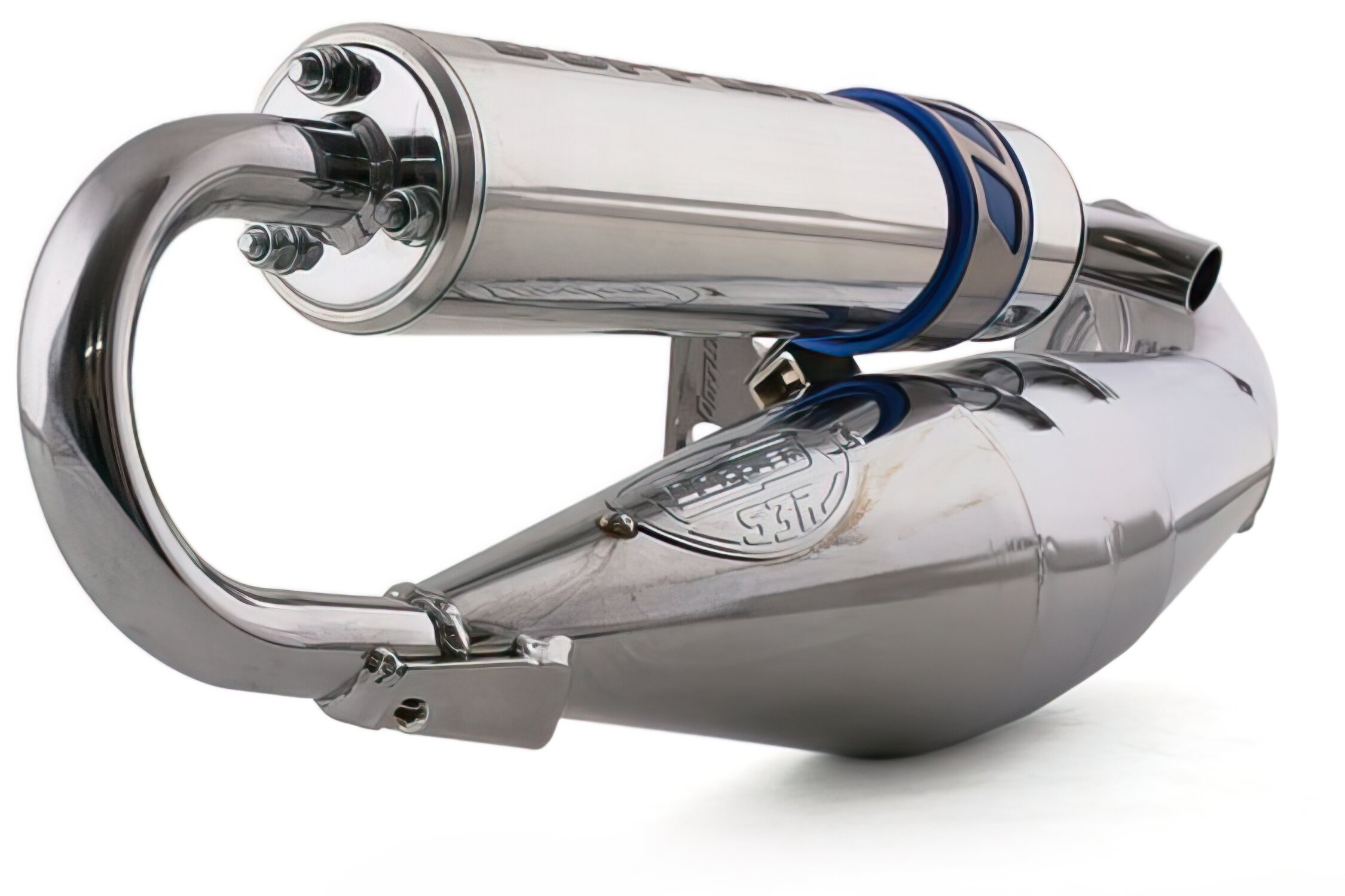 Pot d'échappement MBK Nitro Doppler S3R Evolution Alu poli