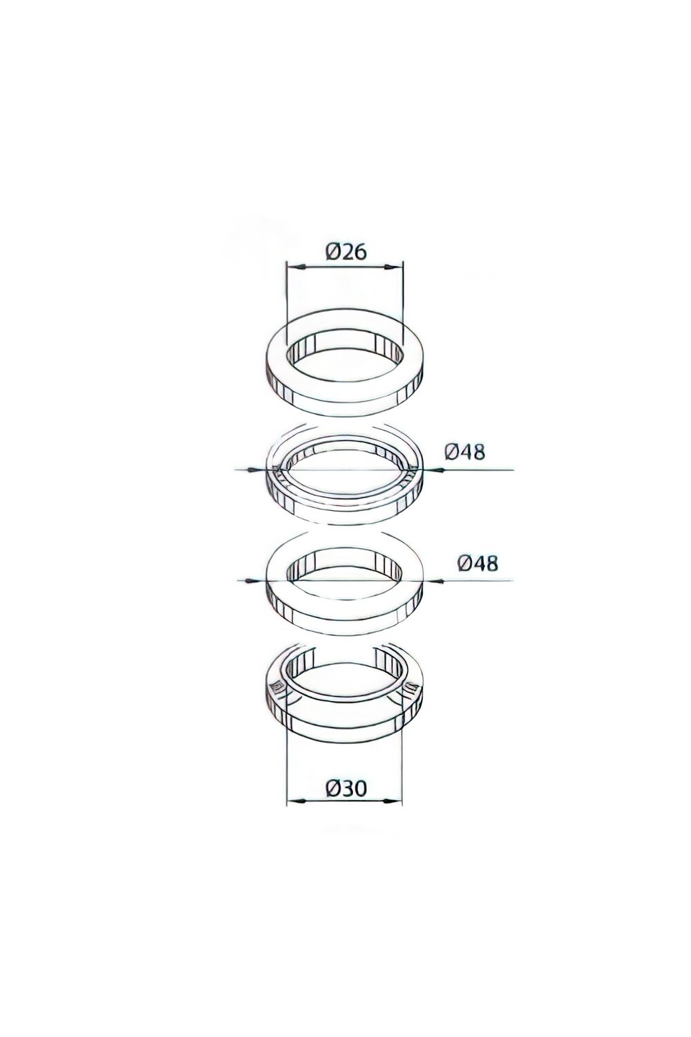 Roulements de direction Teknix Yamaha TZR / X-Power