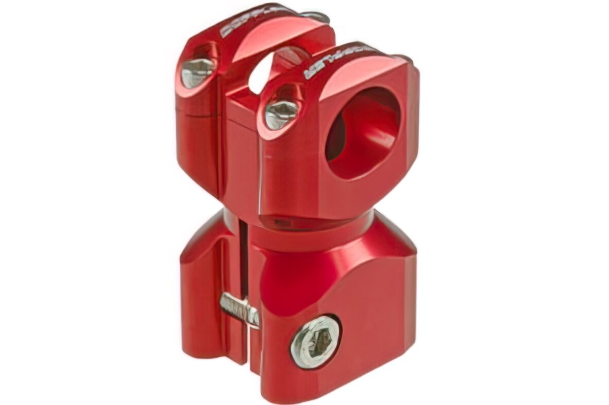 Potence Doppler droite courte rouge anodisé Piaggio / Gilera