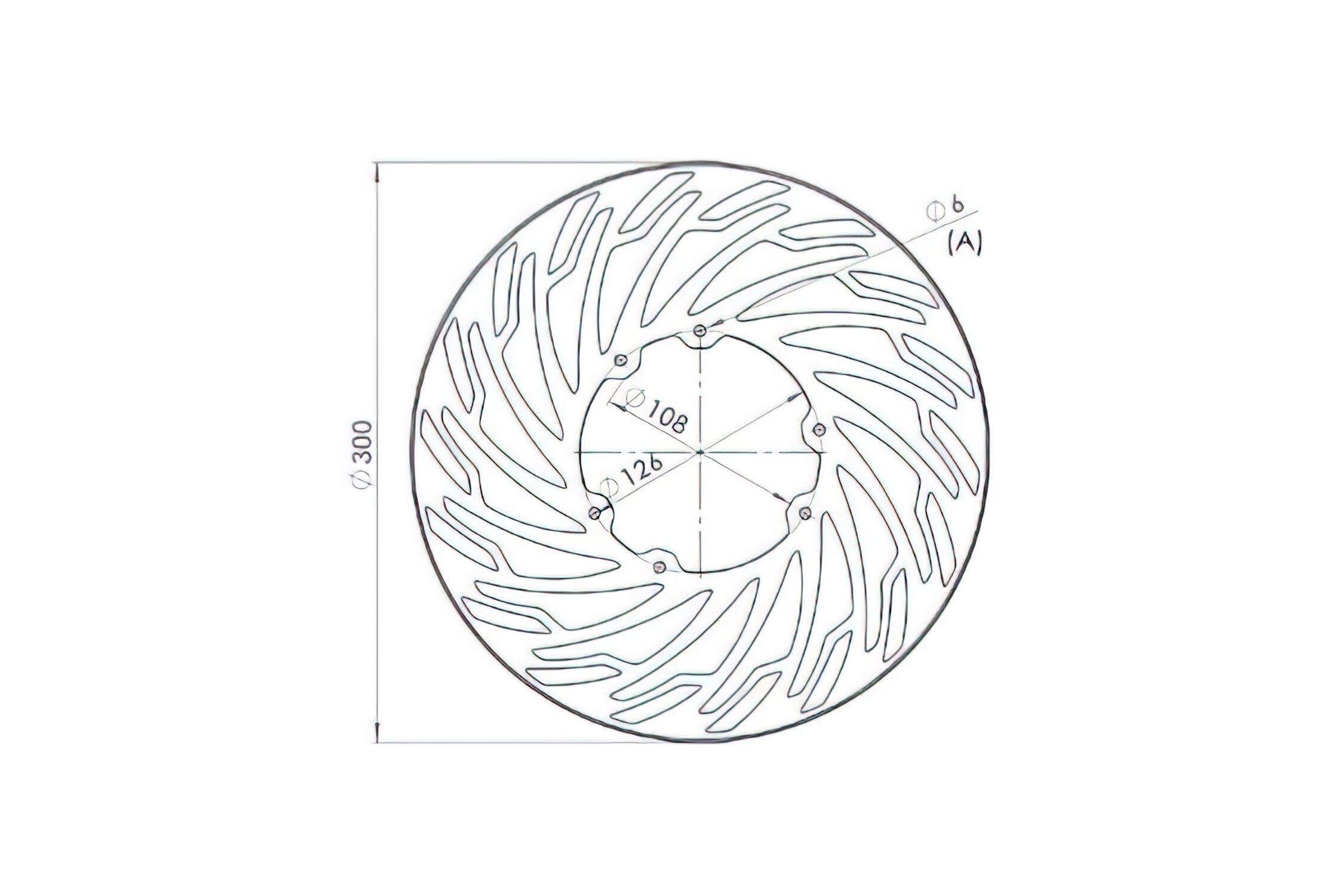 Disque de frein avant 300mm NG Brake Disc Derbi DRD Pro / SM