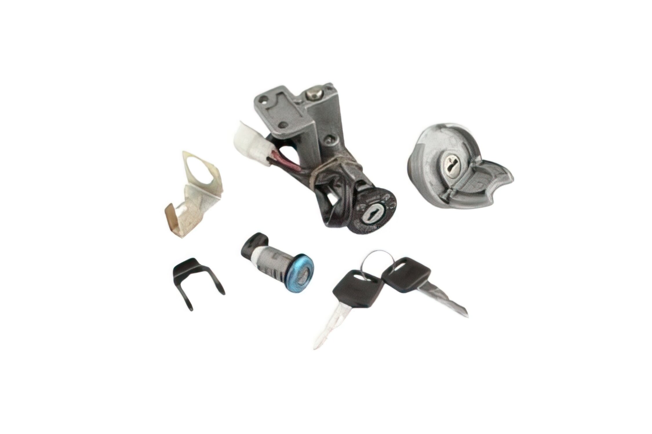 Neiman / kit serrures avec serrure selle et bouchon réservoir Teknix adaptable Kymco Vitality