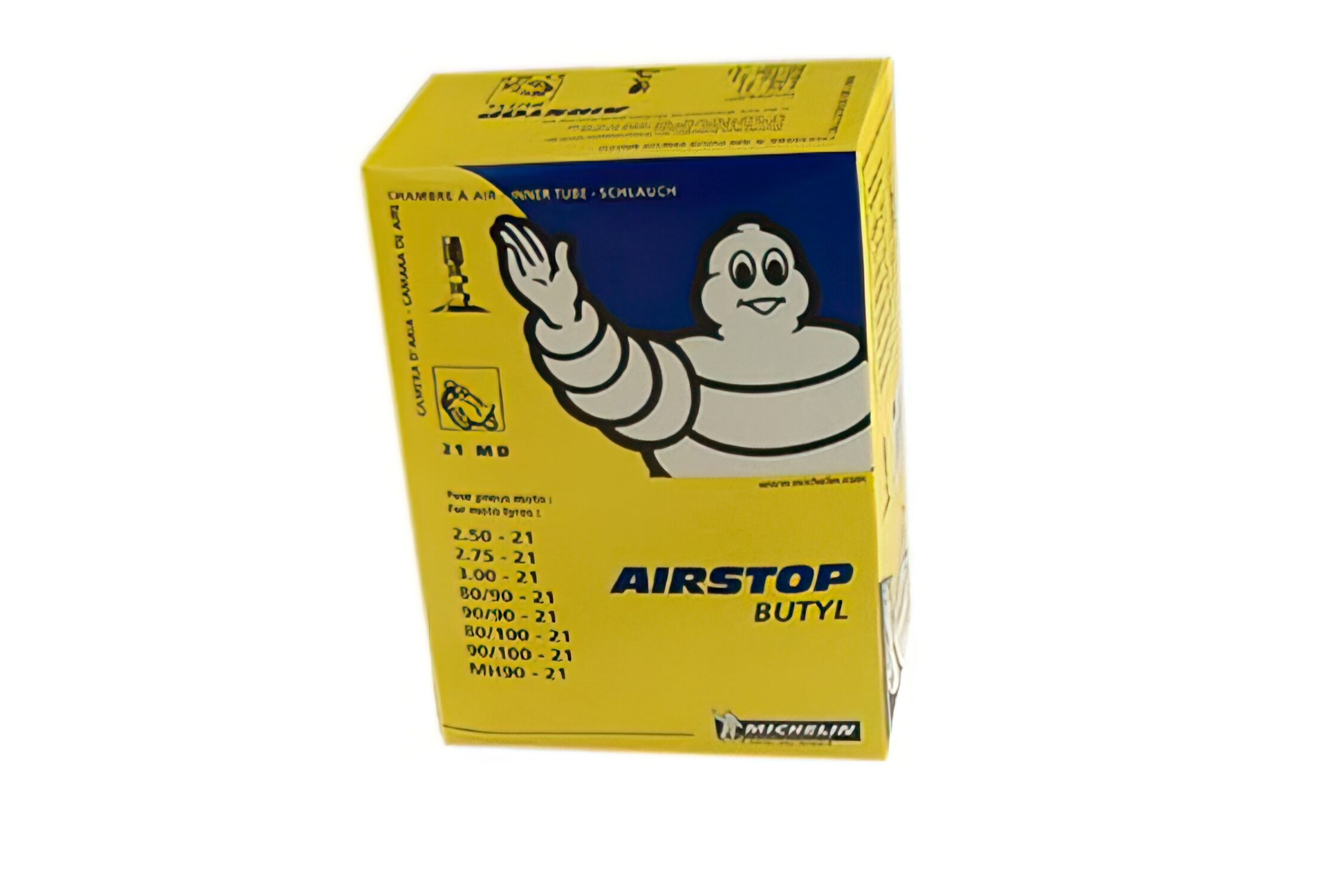 MICHELIN Chambre à air 21'' 2.50-2.75-3.0 0X21 - 80 à 90/90 X100X21 - Valve droite