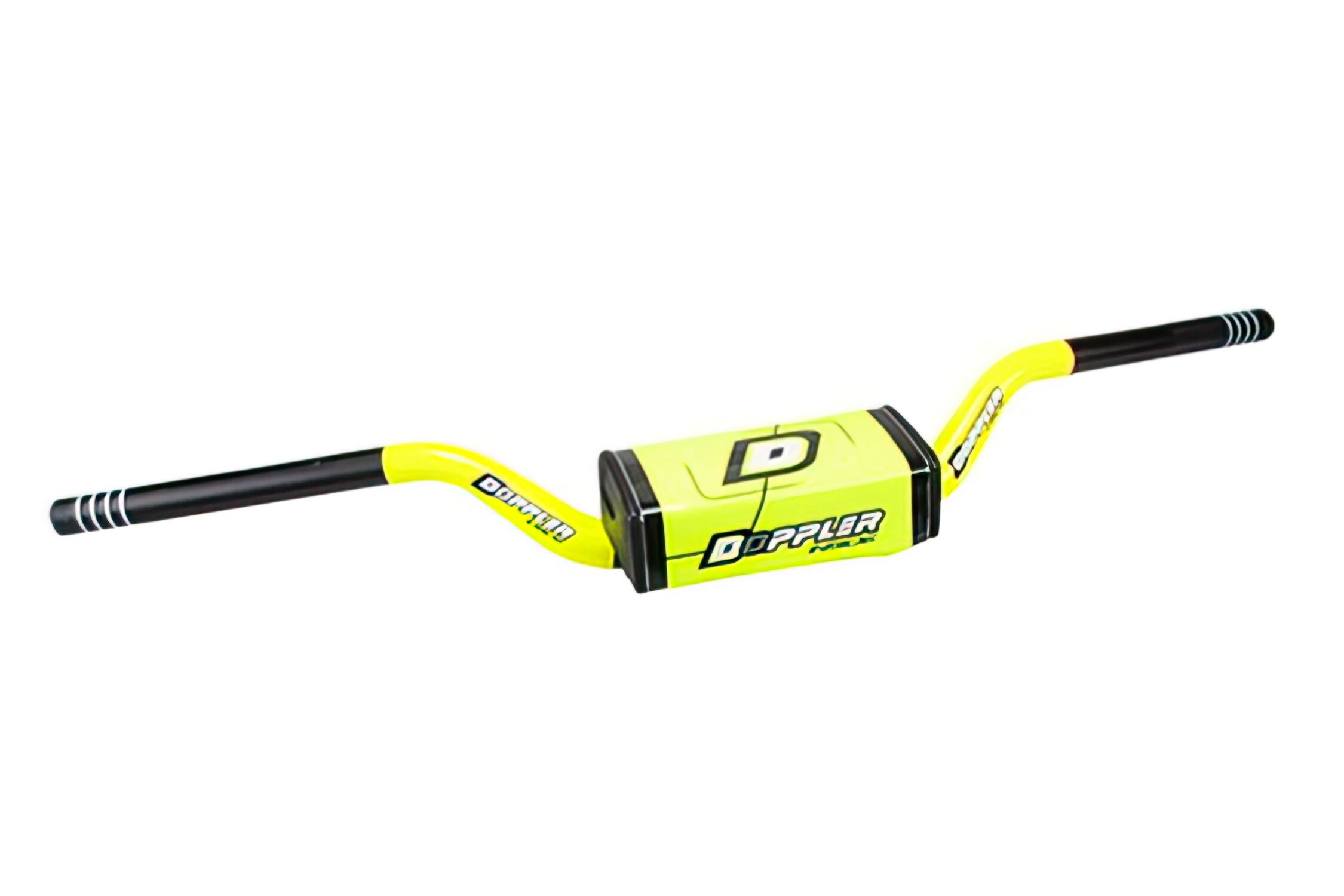 Guidon Moto Doppler Oversize avec mousse Jaune Fluo