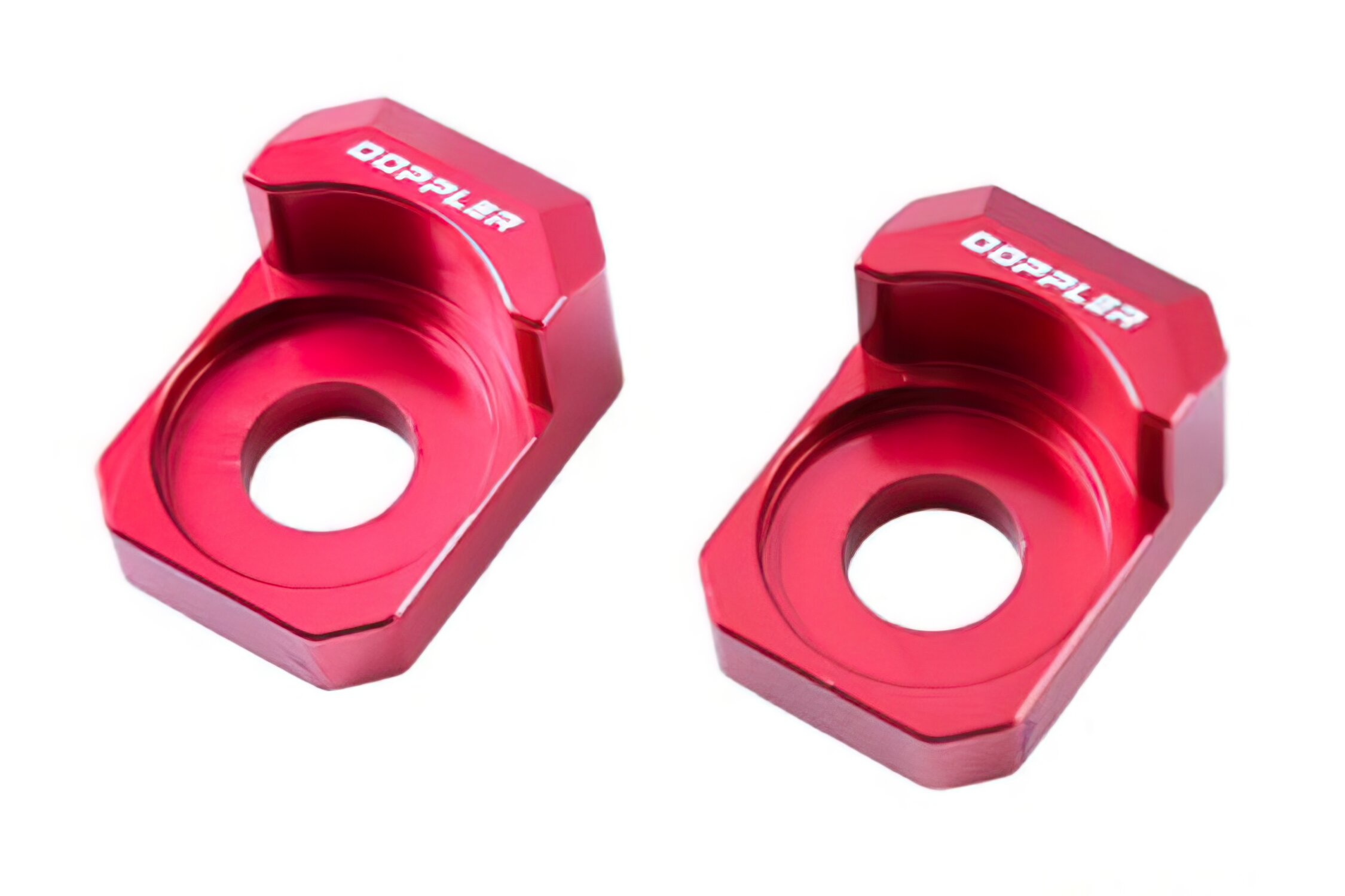 Tendeurs de chaîne Doppler Alu Rouge Rieju MRT Pro / Peugeot XP7