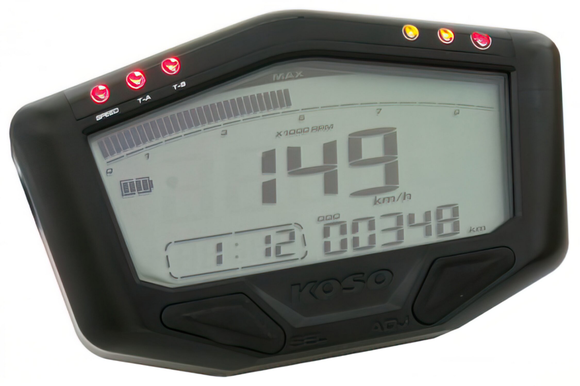 Compteur De Vitesse Koso Db-02 Multifonctions Noir Universel