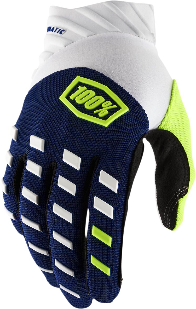 Gants 100% Airmatic bleu marine/blanc XL