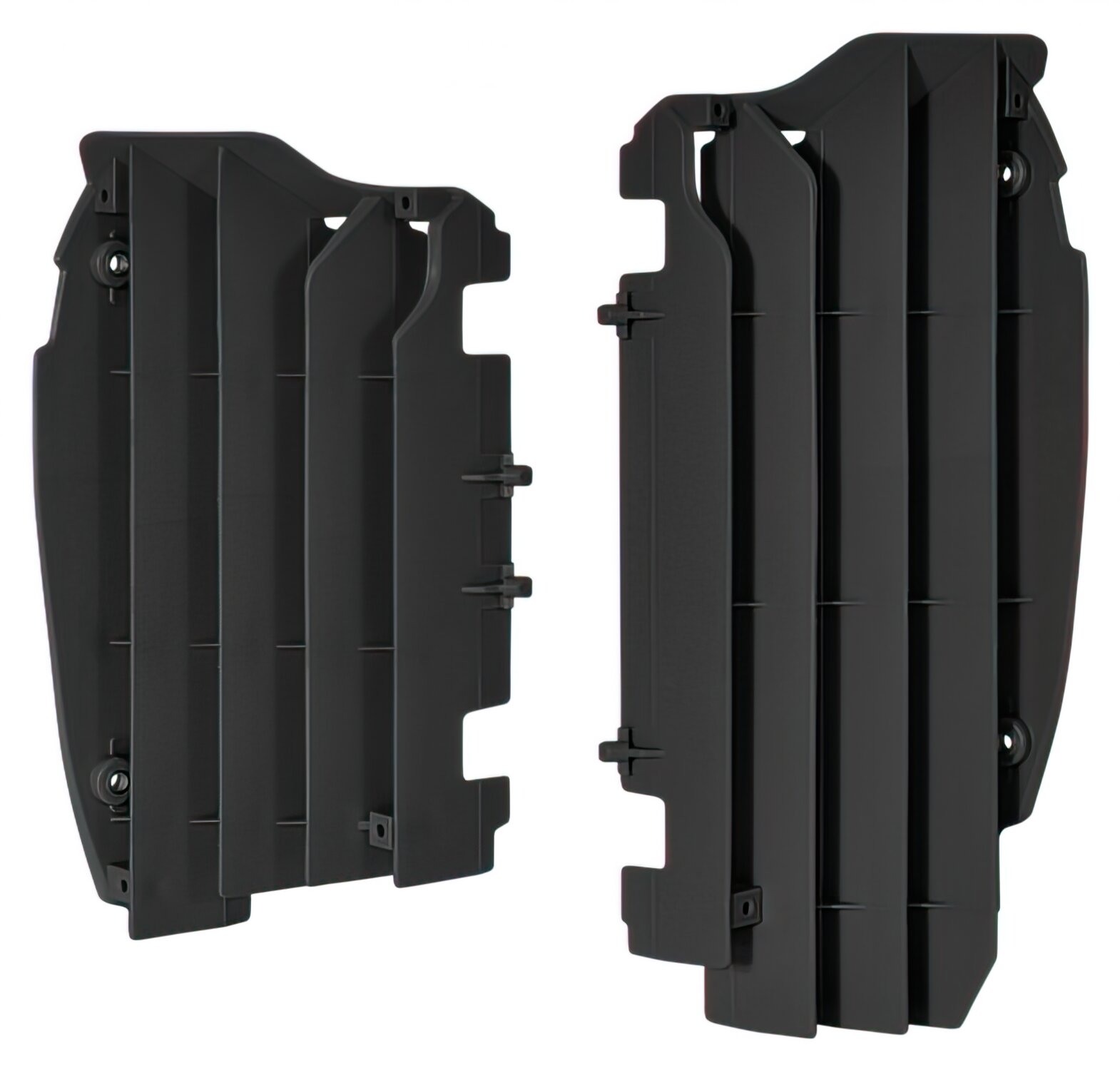 Polisport 8456000001 - Set Di Griglie Per Radiatore In Polipropilene Resistente E Durevole Senza Hardware Compatibile Con Le Moto Kawasaki In Colore Nero-image