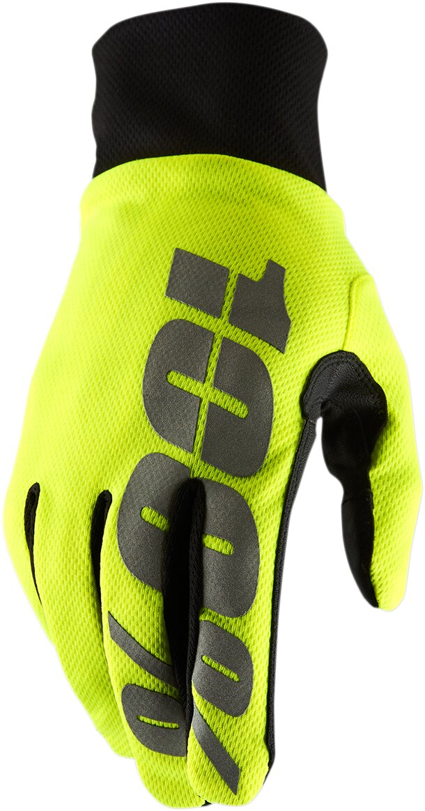 Gants 100% Hydromatic jaune fluo XXL