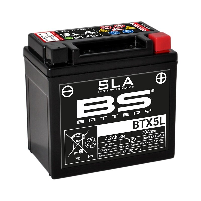 BS Battery Batterie SLA BTX5L 12V - 4,2Ah