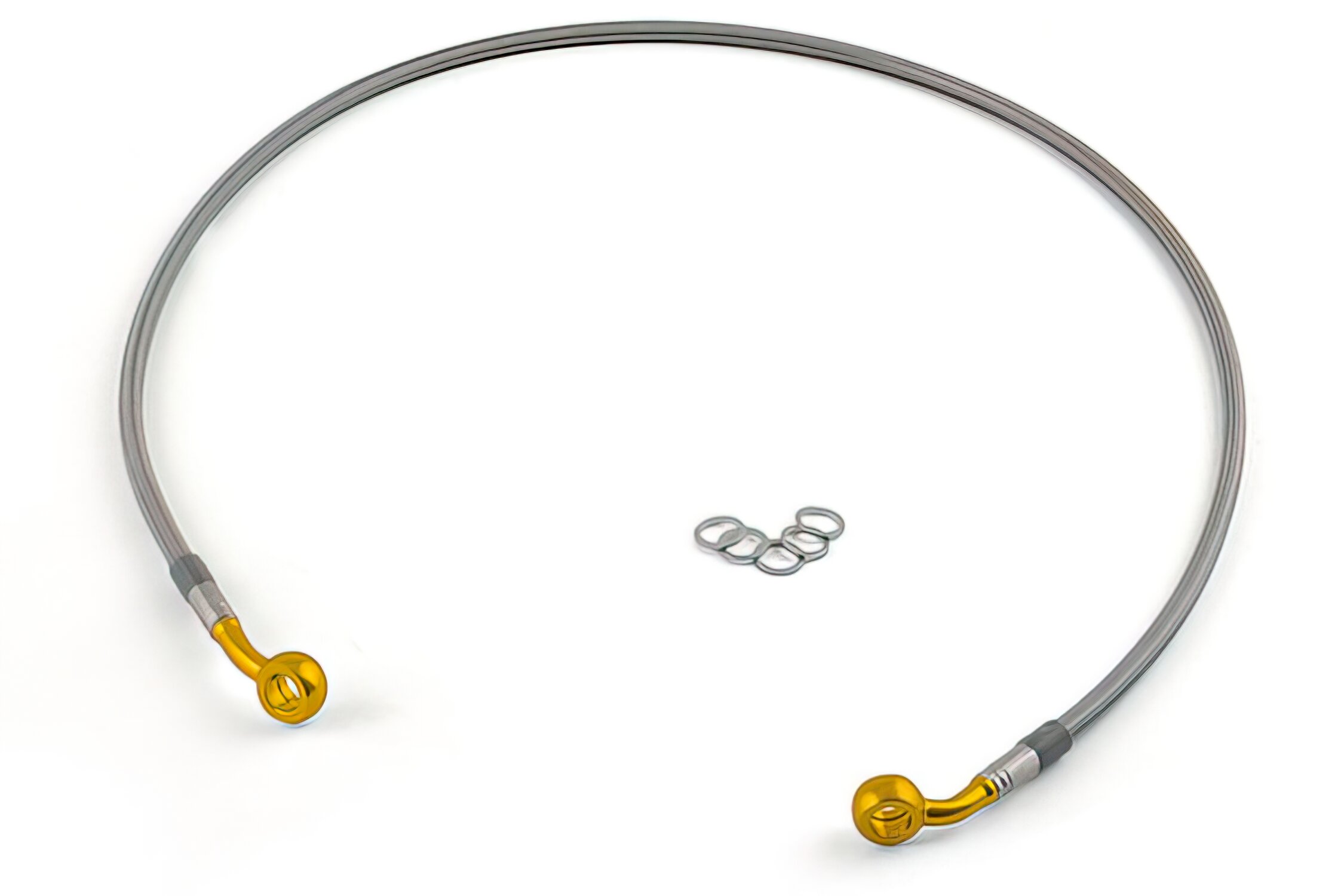 Motacc Durite de frein avant Inox / raccord banjo or MBK Nitro / Aerox