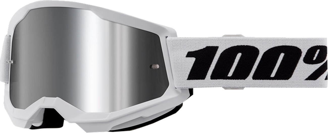 Masque 100% Strata 2 enfant blanc écran argent miroir