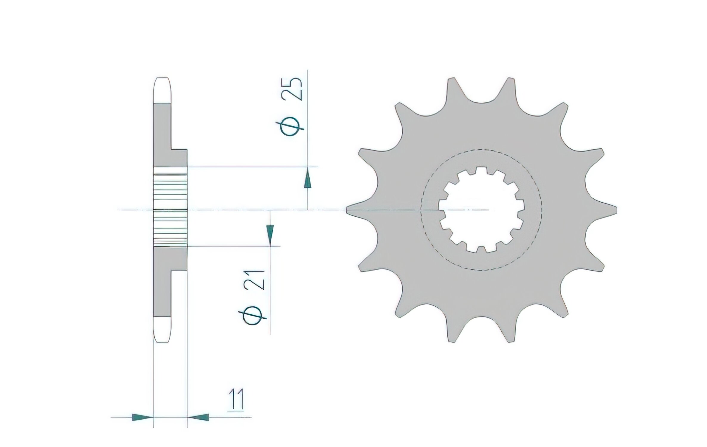 AFAM Pignon 12 dents Husqvarna TC / TE 250 - 450