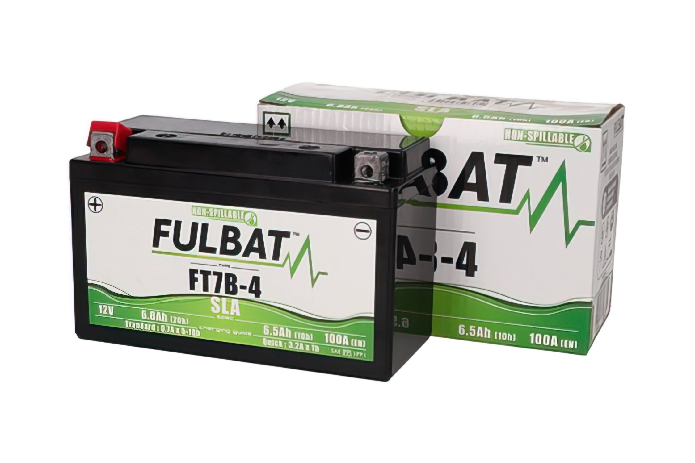 Fulbat Batterie 12V - 6,5Ah FT7B-4 SLA sans entretien - prête à l'emploi