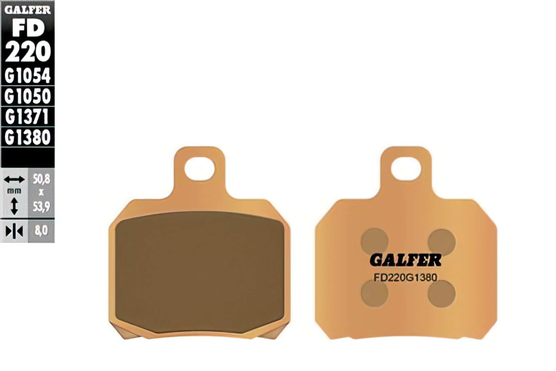 Plaquettes de frein Galfer Sintered Peugeot Speedfight