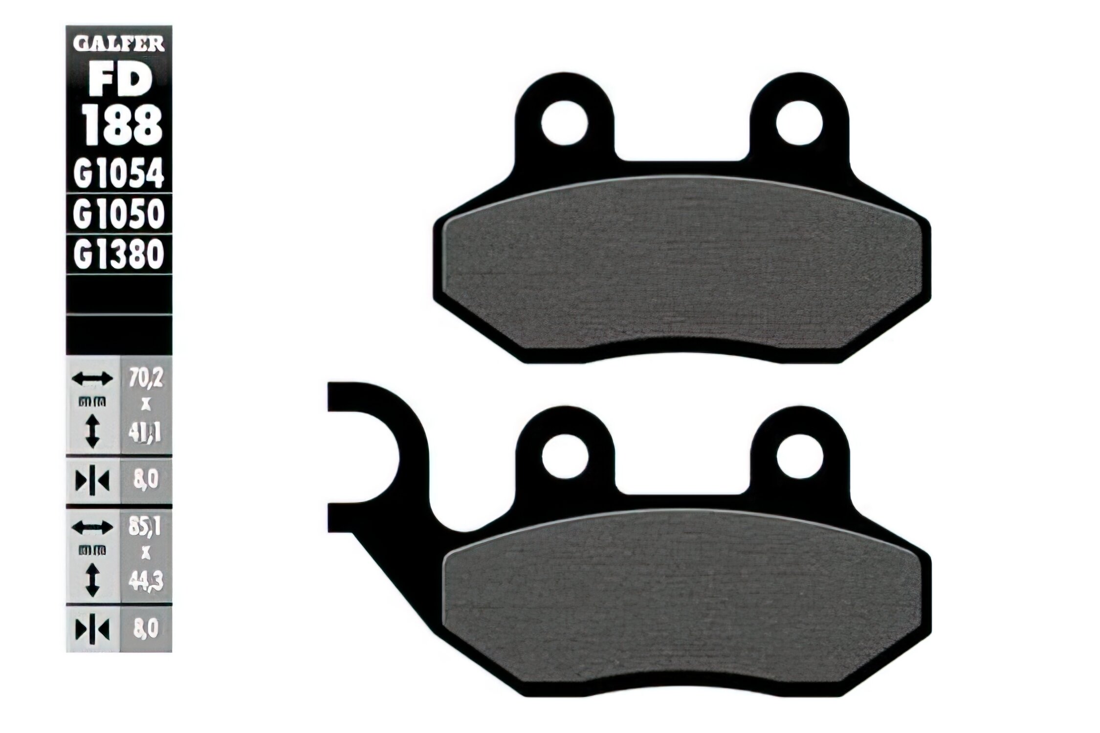 Plaquettes de frein Galfer Semi Métal Peugeot Tweet