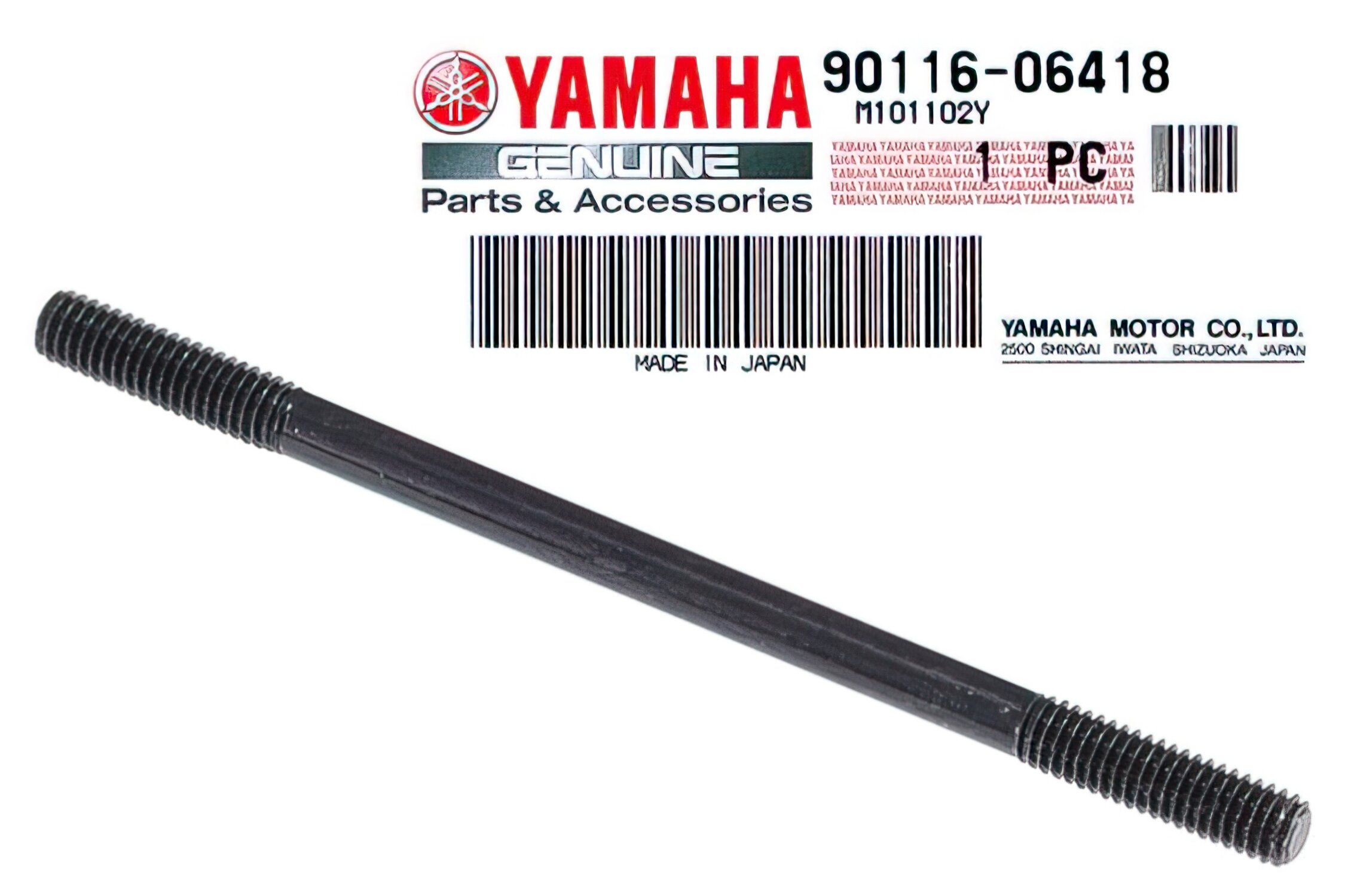 Yamaha Goujon cylindre origine M6x1x106 MBK Booster / Stunt