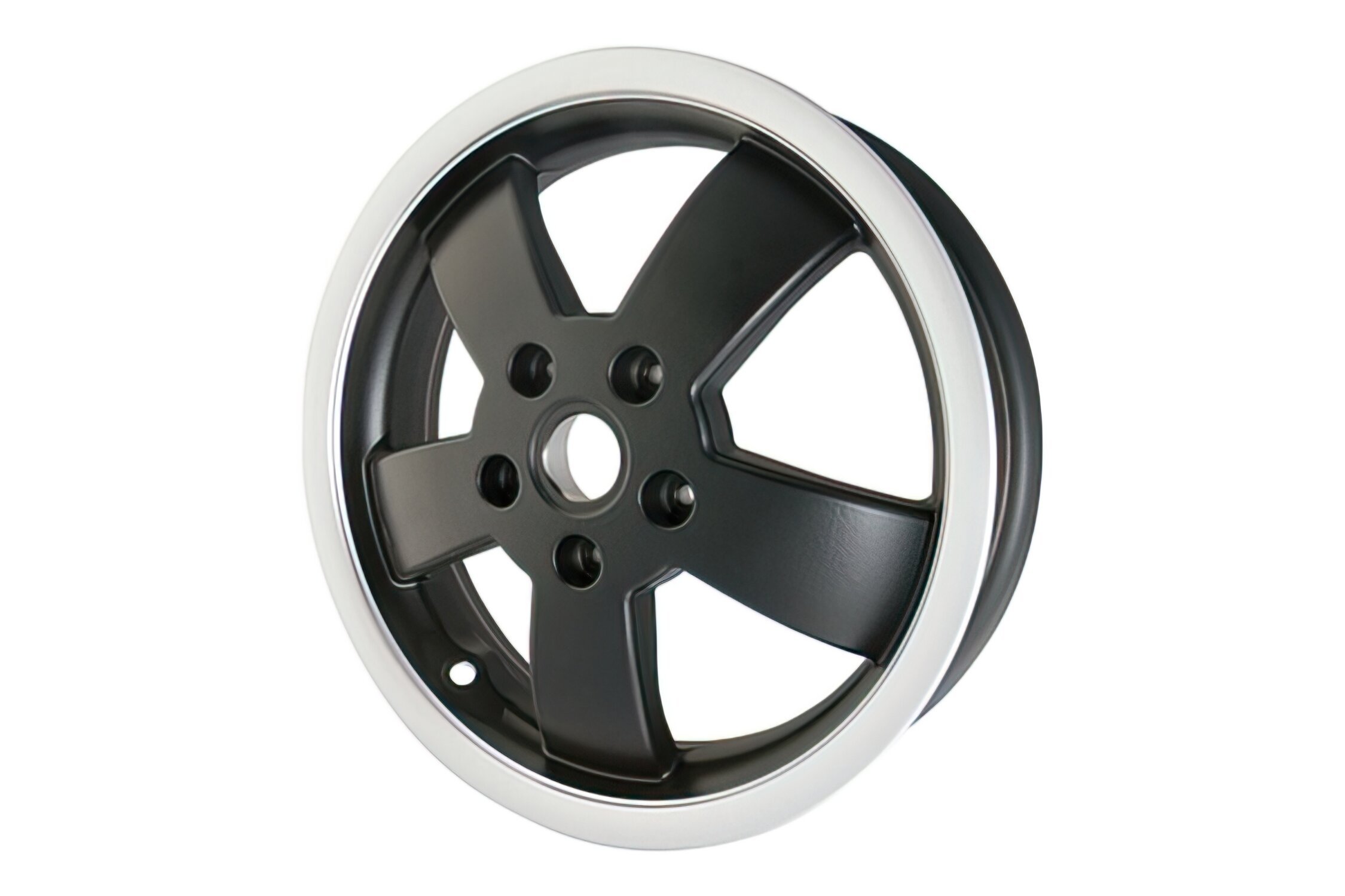 Jante avant Piaggio 3.00-12 Vespa GTS Super / Super Sport 125 - 300cc noir bord poli