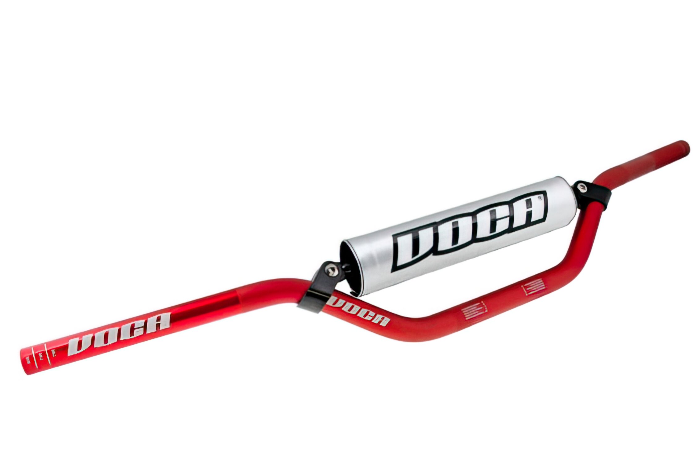 Guidon cross Voca Racing rouge mousse gris